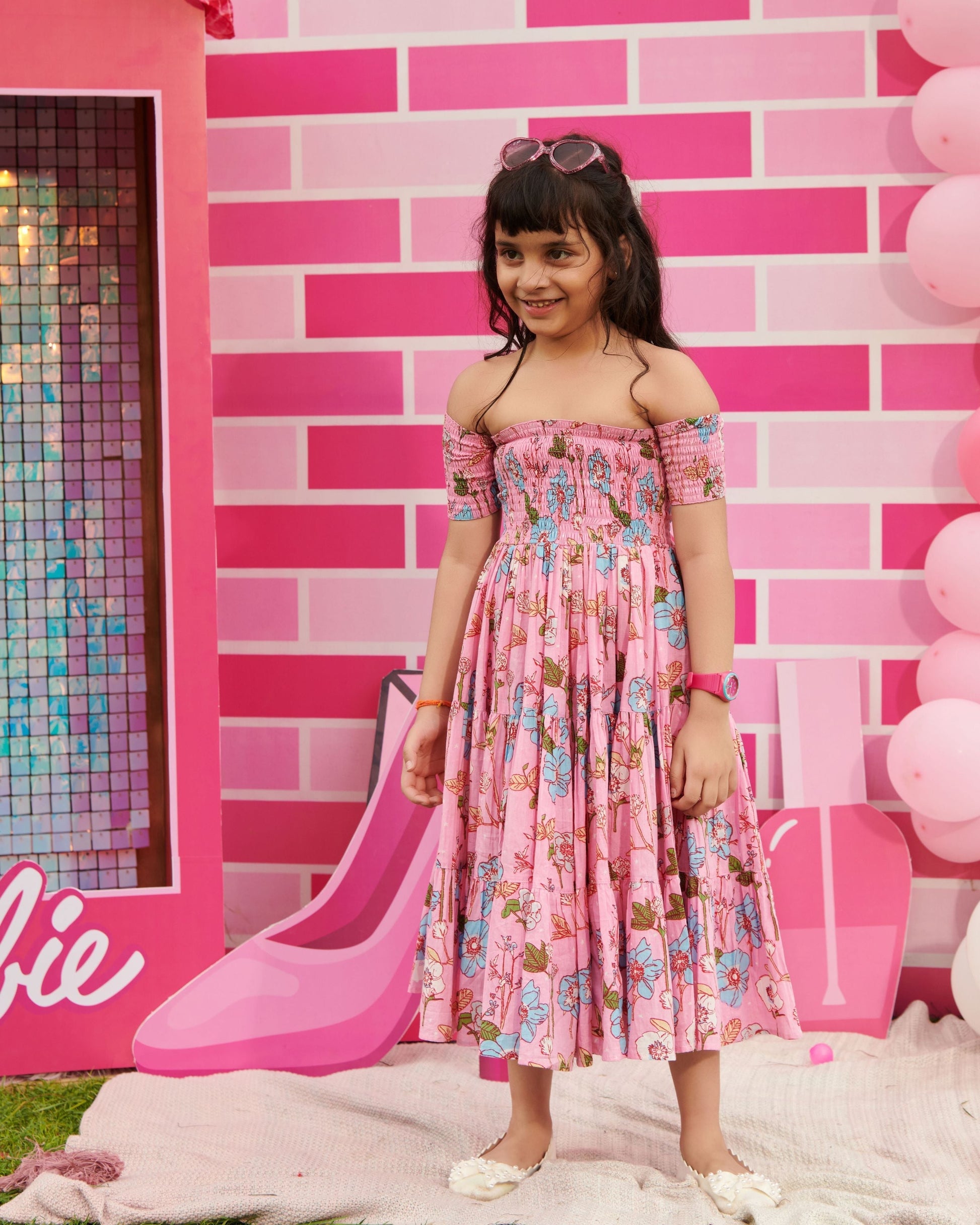 Rapunzal Smocked Cotton Dress My Store