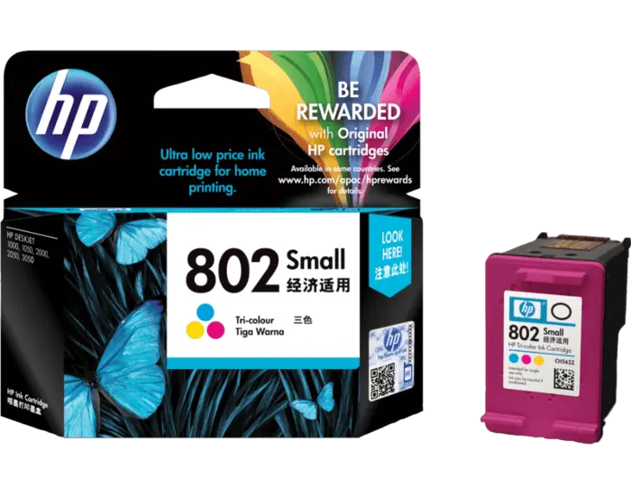 HP Genuine ink cartridge 802 Tri Colour Small