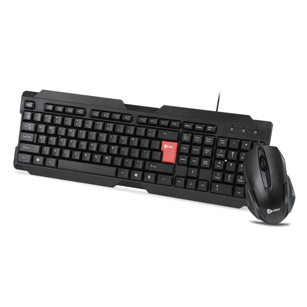 Enter Wired Keyboard And Mouse Combo  E-C350U