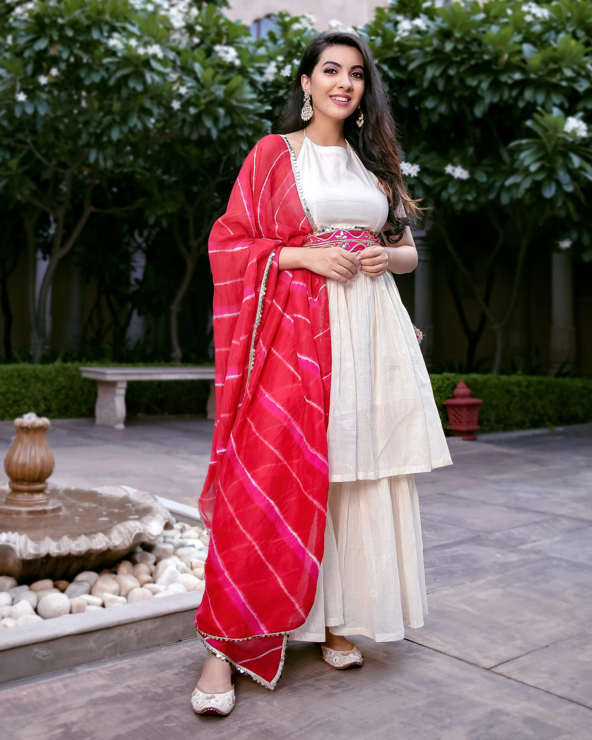 Pearl Dust Leheriya Gota Sharara Set My Store