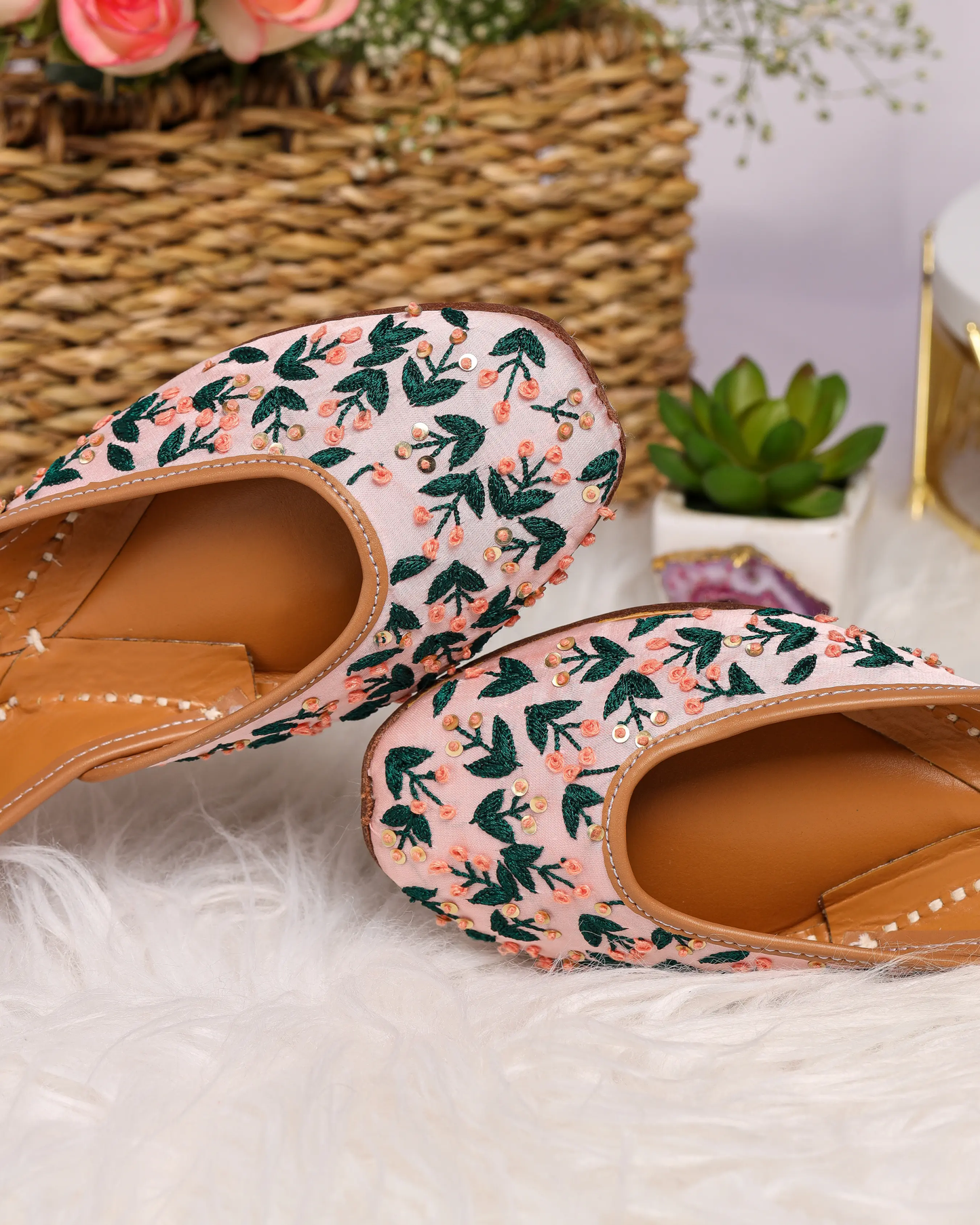 Green Petals Handcrafted Jutti My Store