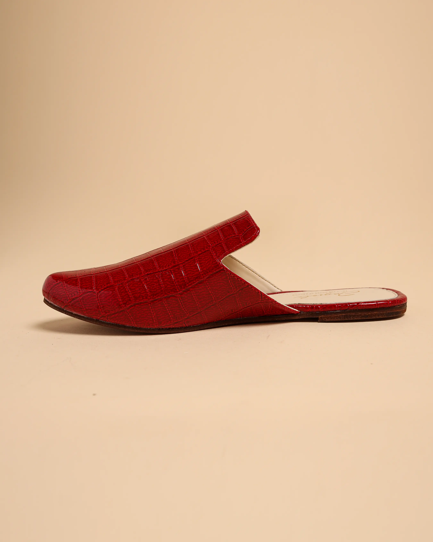 Urban Red Leather Mules My Store
