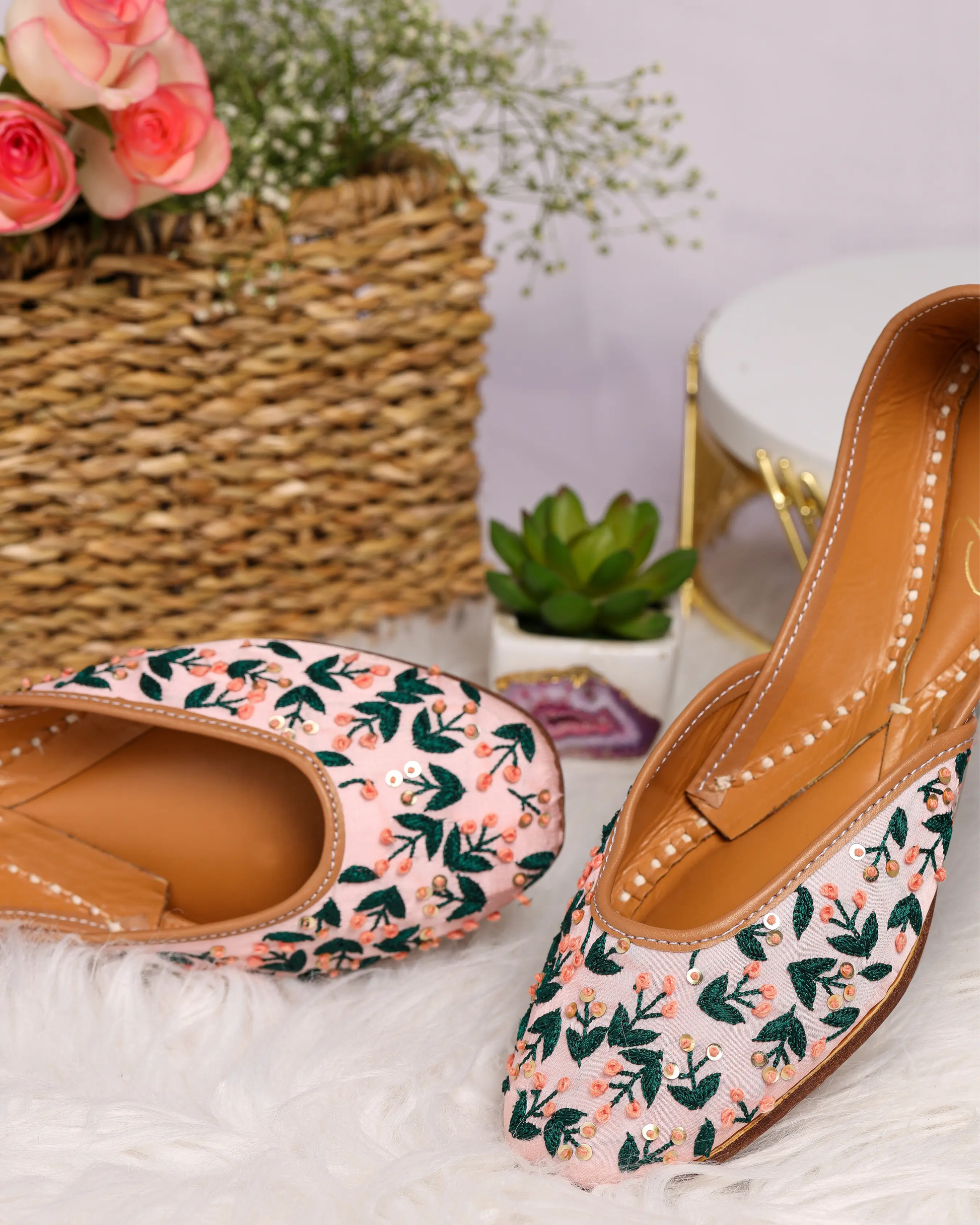 Green Petals Handcrafted Jutti My Store