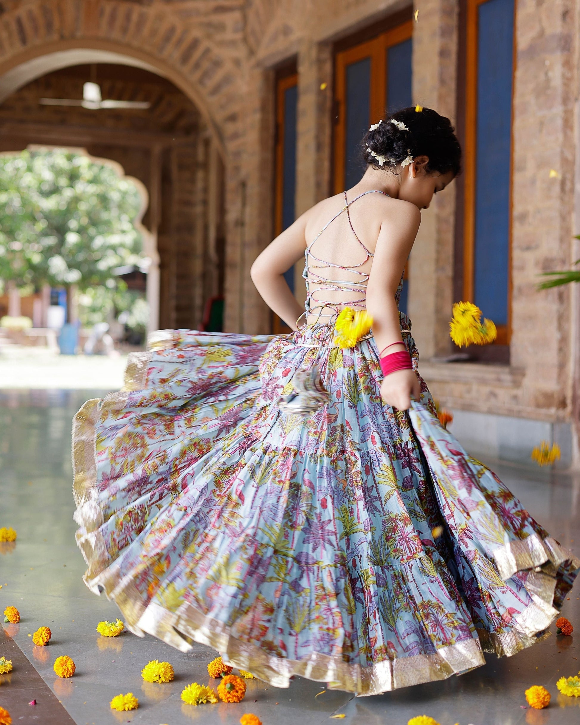 Avisa Chanderi Lehenga Set My Store