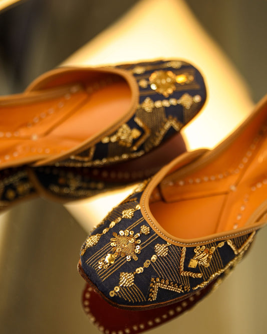 Elite Blue Handcrafted Jutti My Store