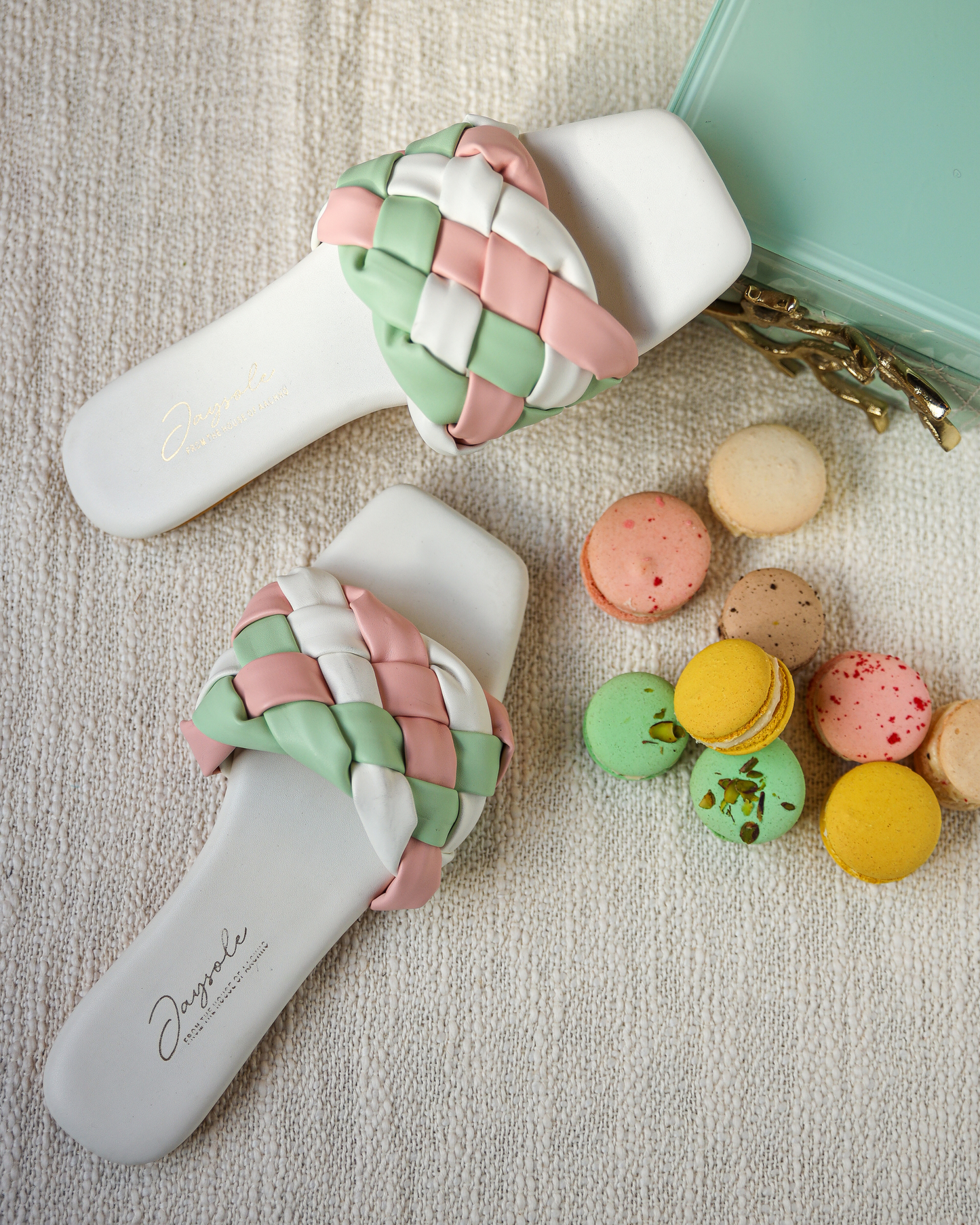 Colourful Mystery Braided Slides My Store