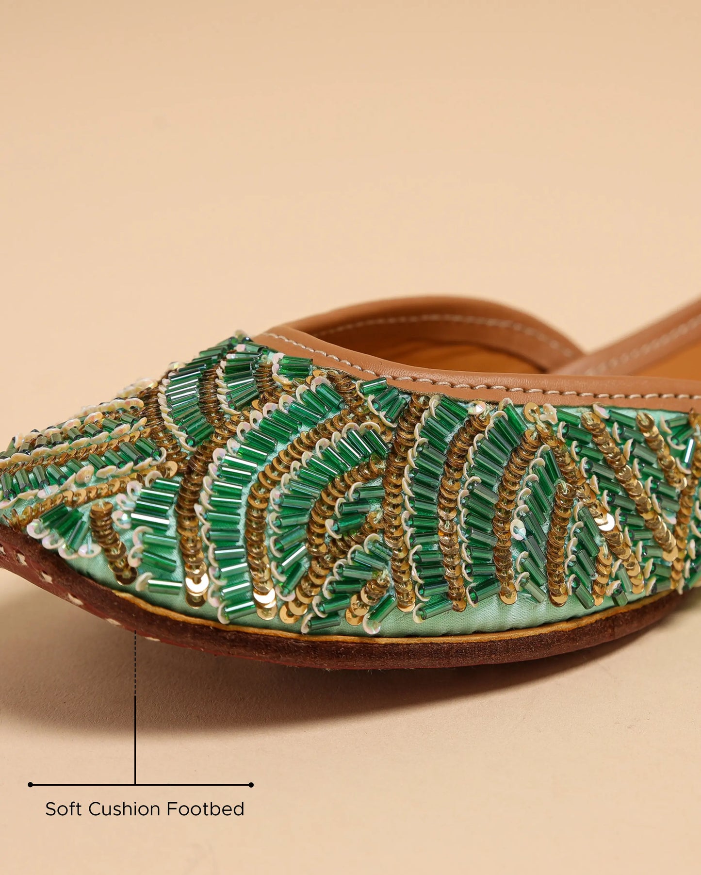 Old Green Handcrafted Jutti My Store