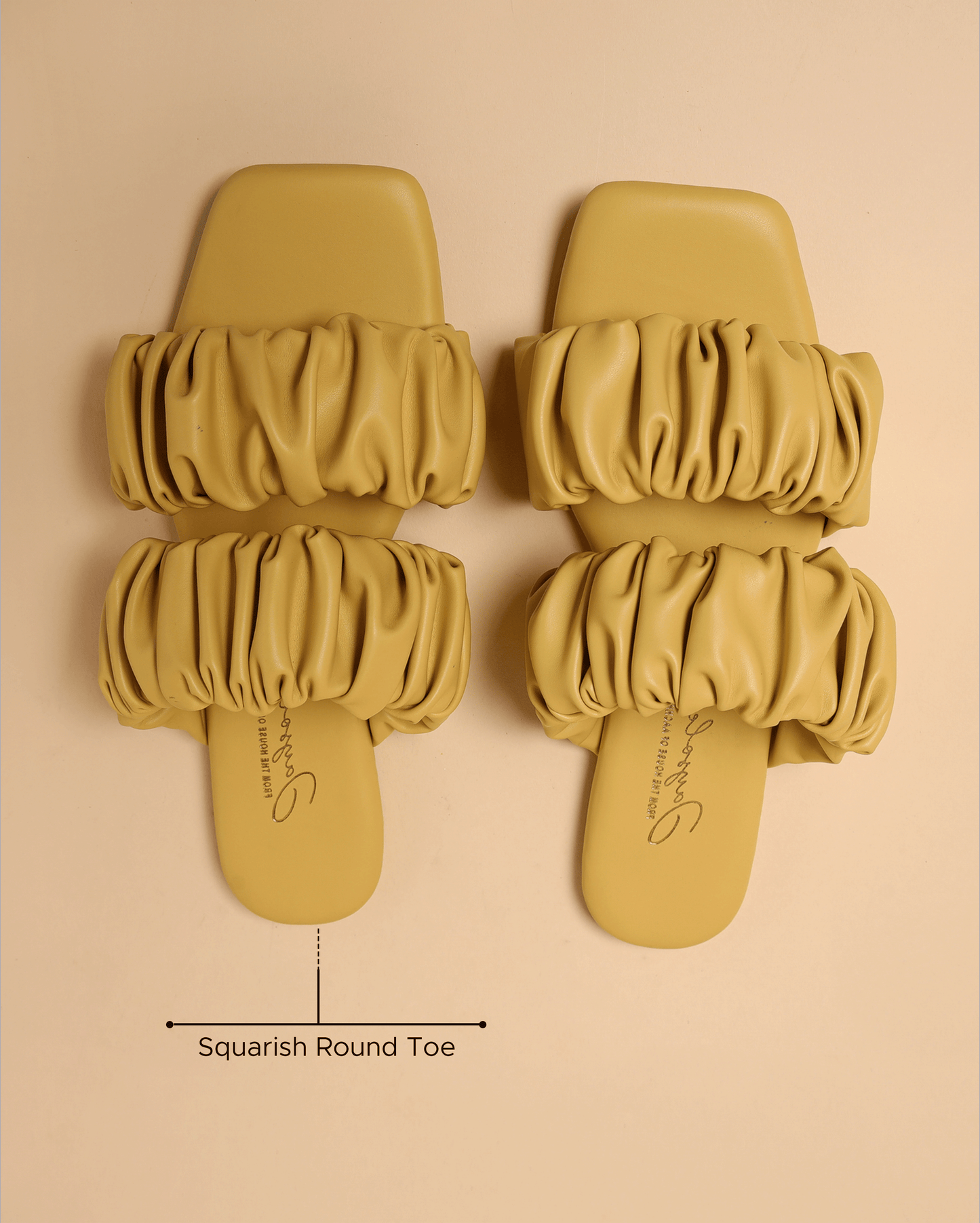 Dusty Cocoon Gathered Flats My Store