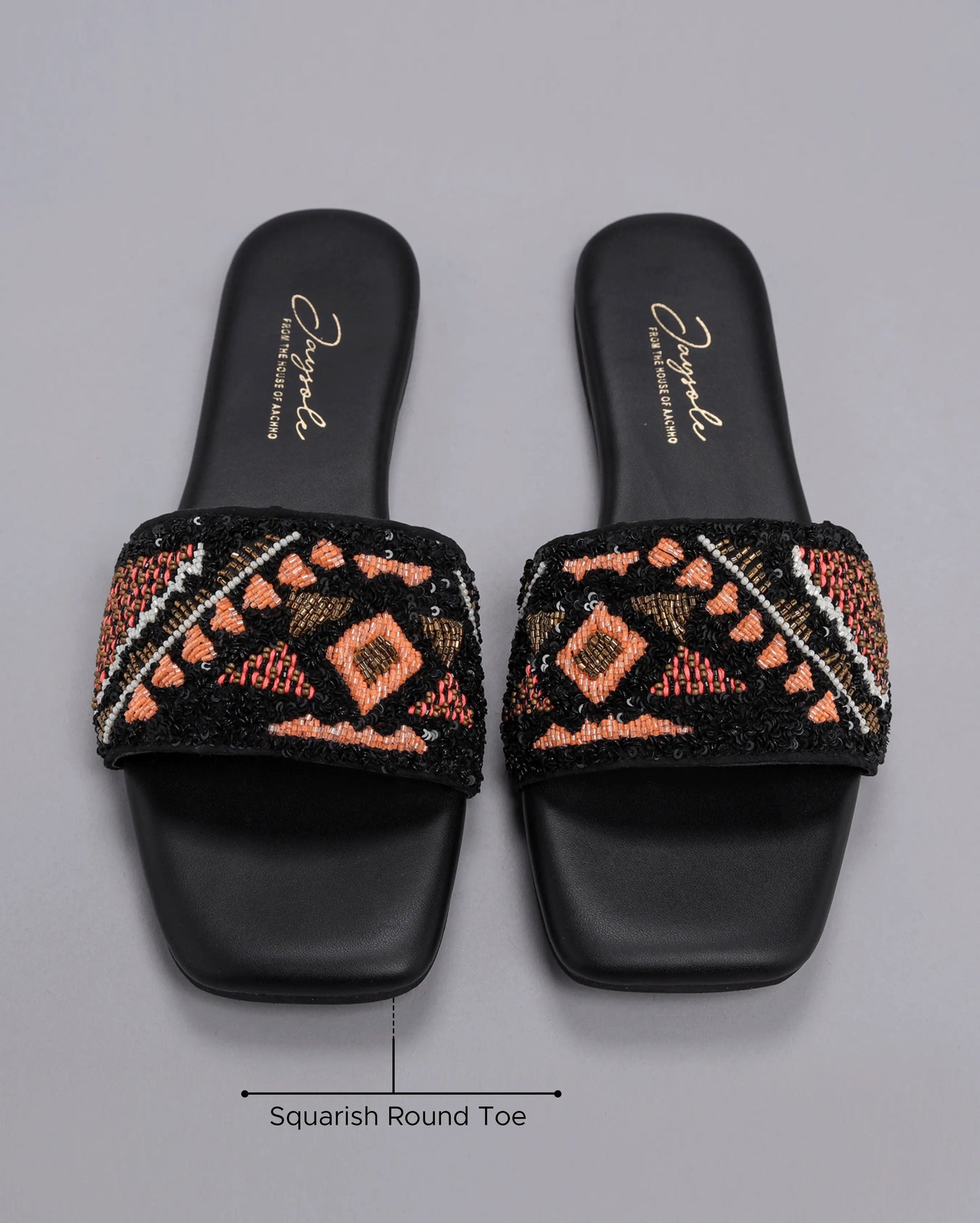 Black Beetle Handcrafted Flats My Store