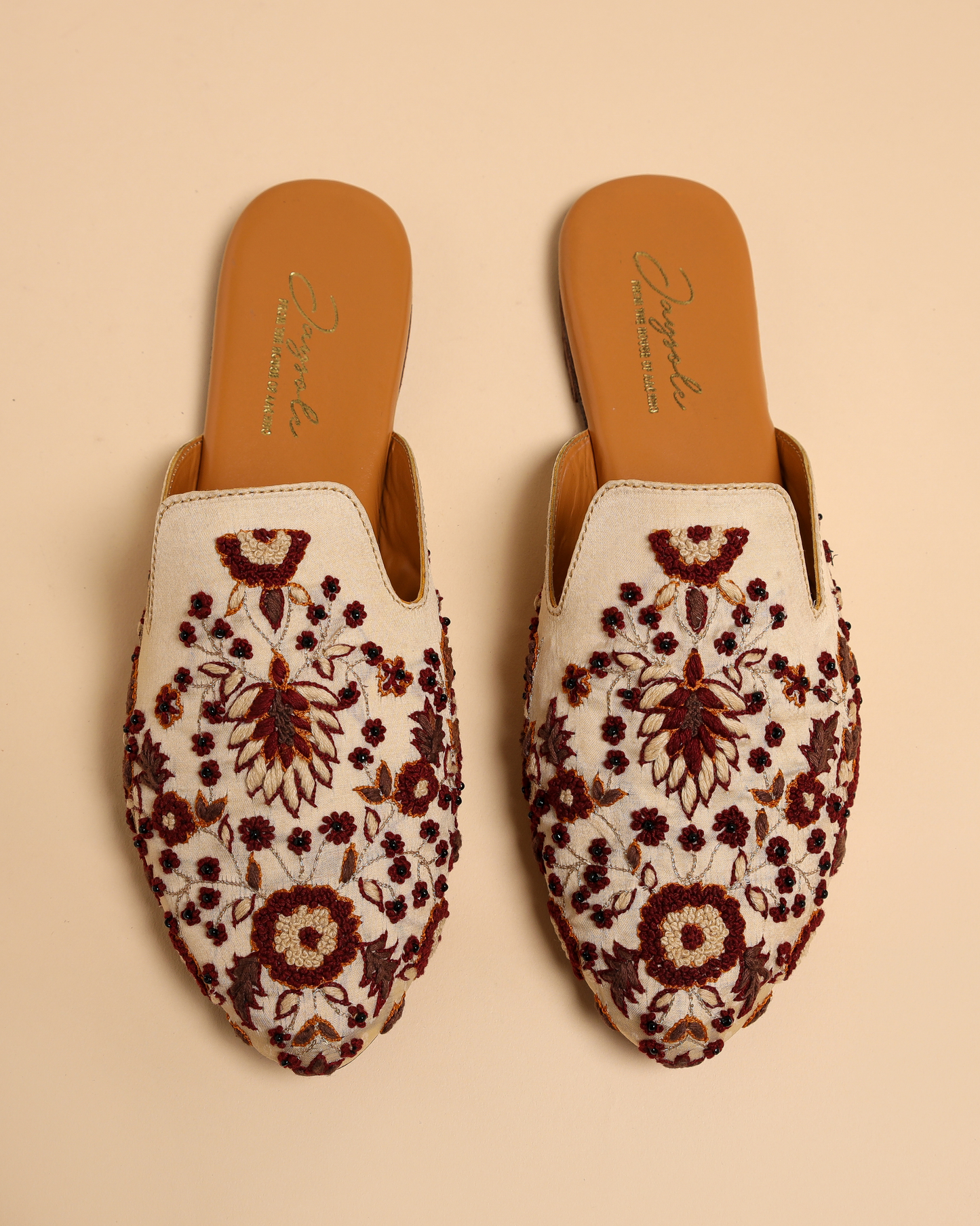 Brown Frappe Handcrafted Mules My Store