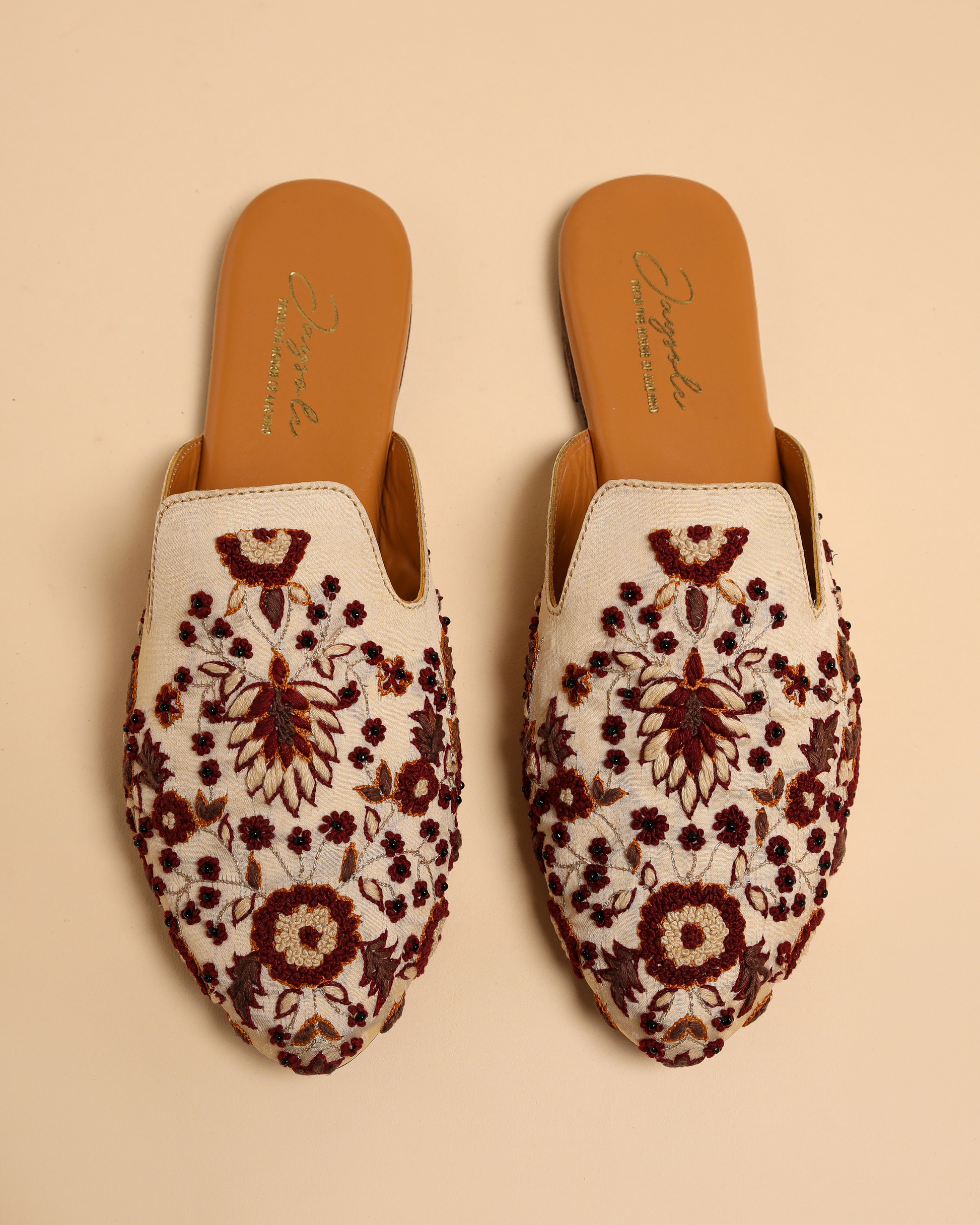 Brown Frappe Handcrafted Mules My Store