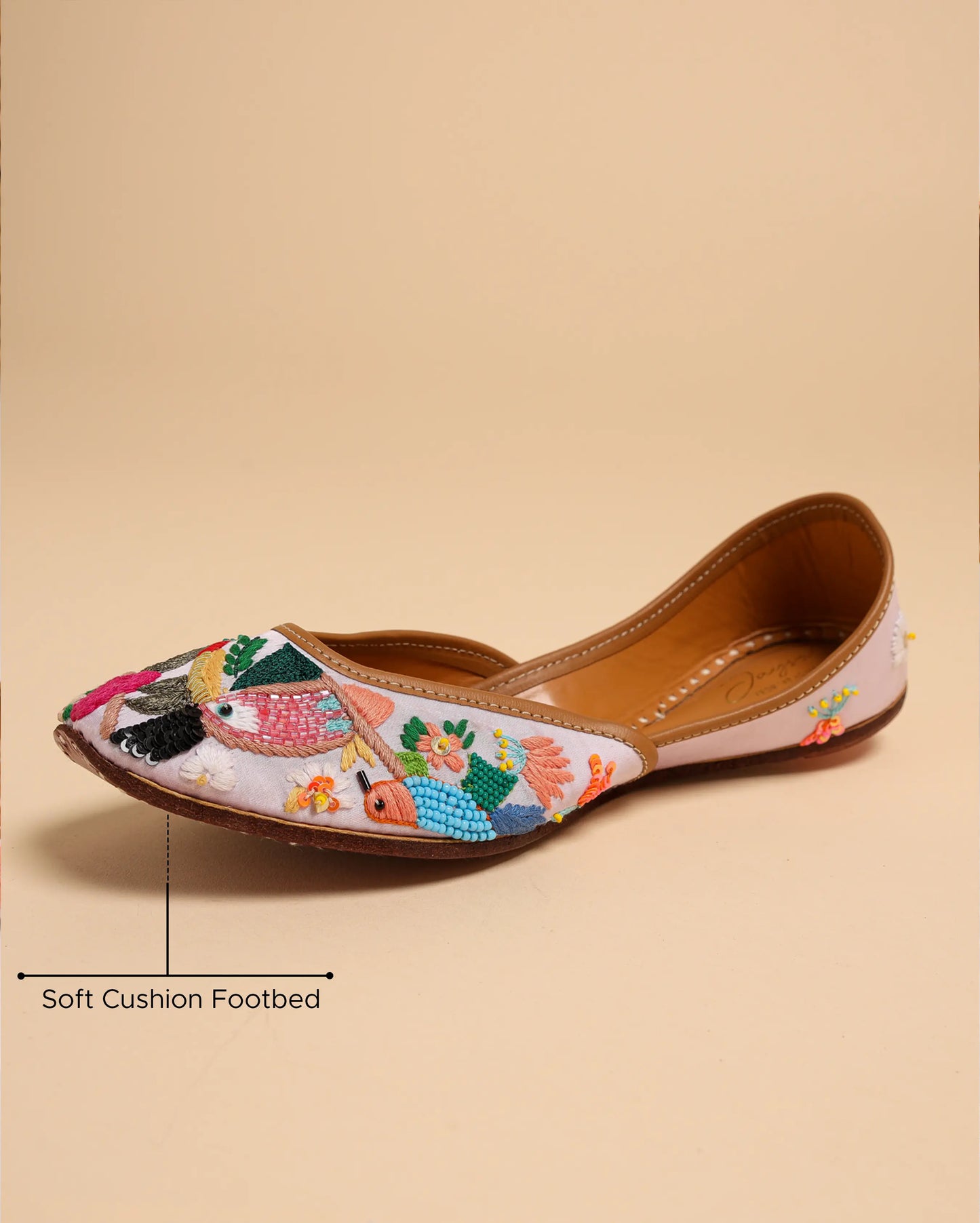 Purple Feather Handcrafted Jutti My Store