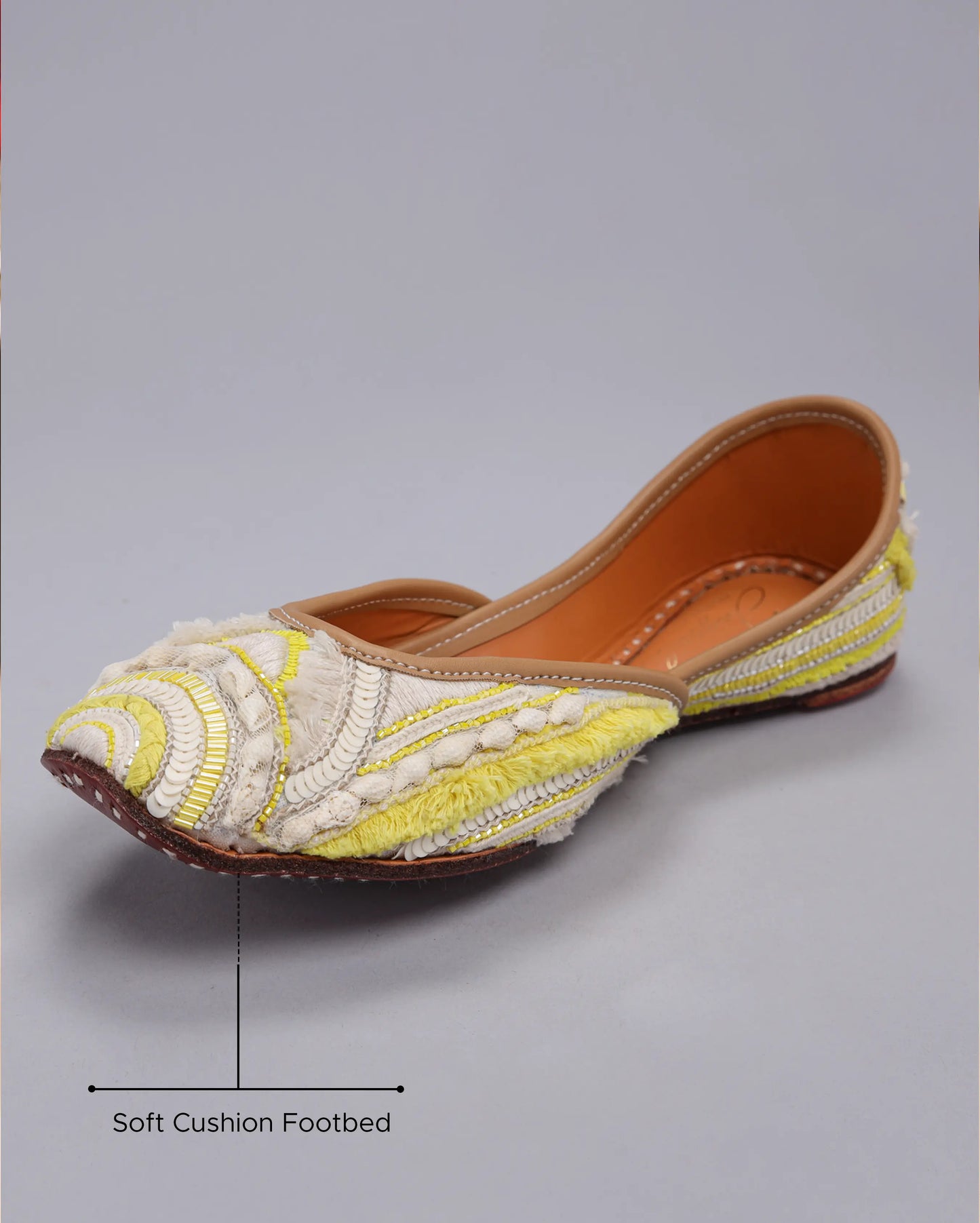 Spun Yellow Handcrafted Jutti My Store