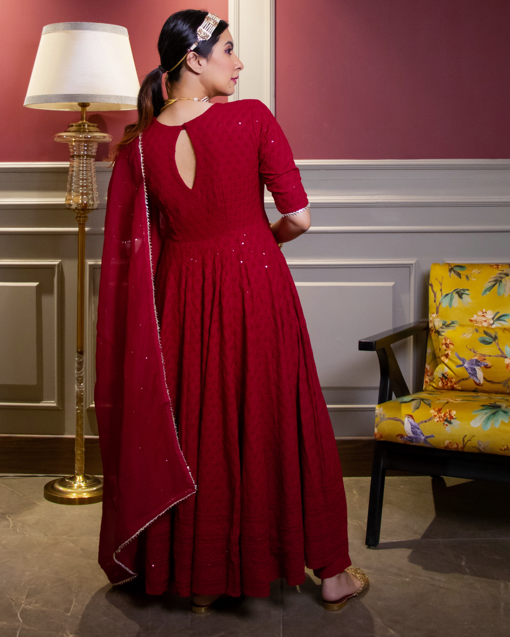 Kaina Embroidered Anarkali Set Quick Cart