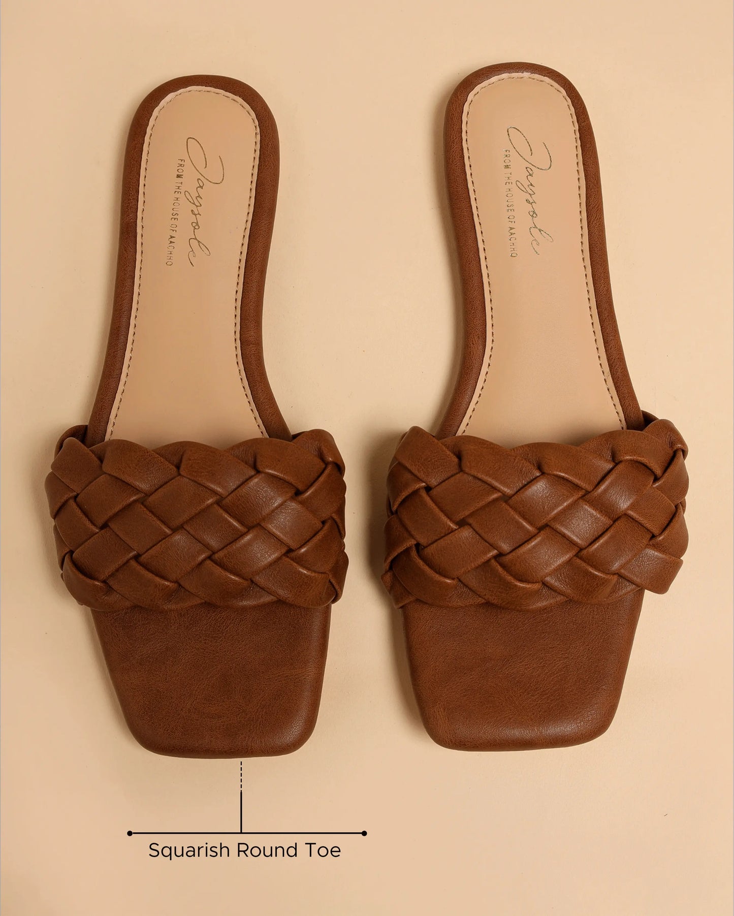 Sand Shell Braided Slides My Store