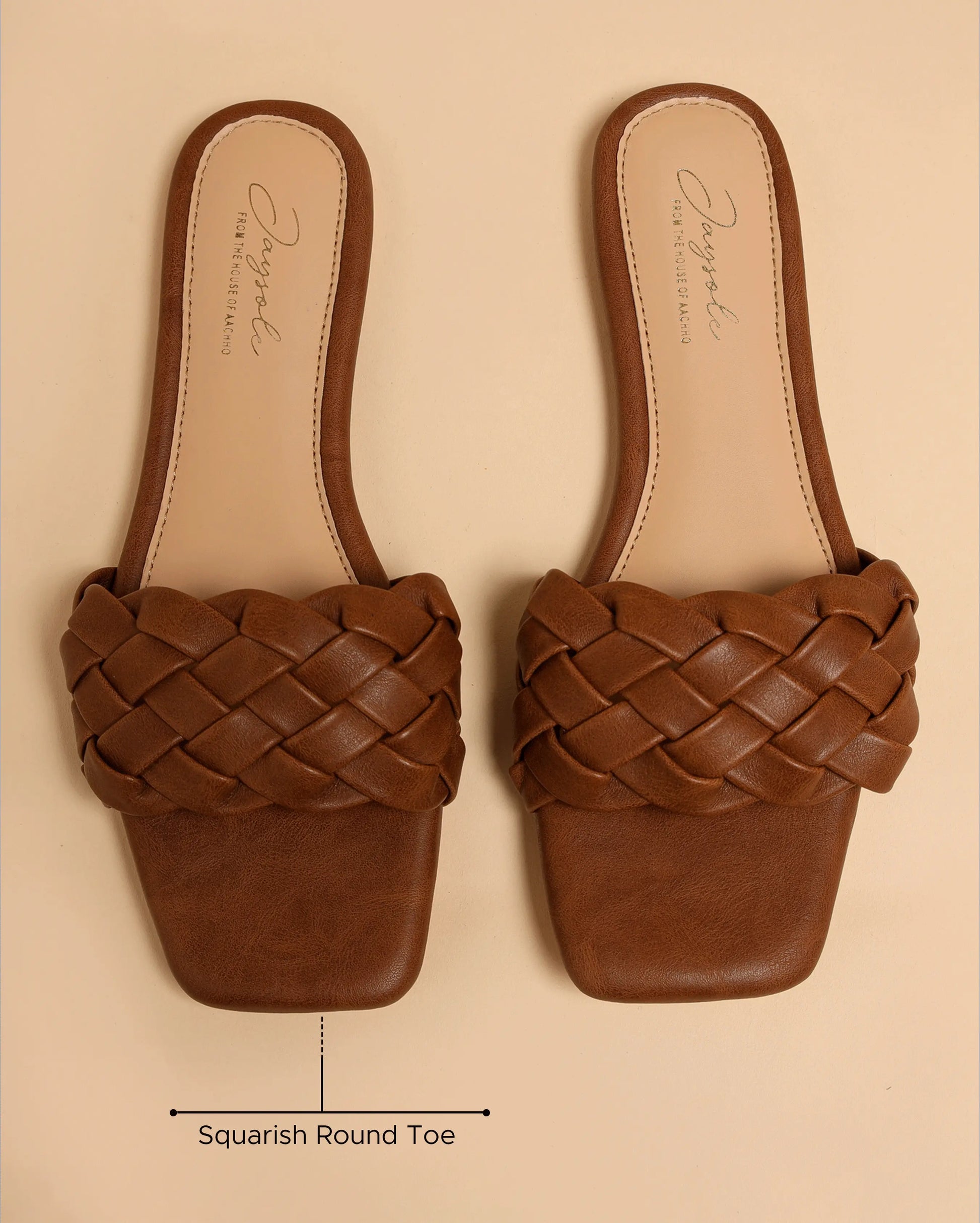 Sand Shell Braided Slides My Store