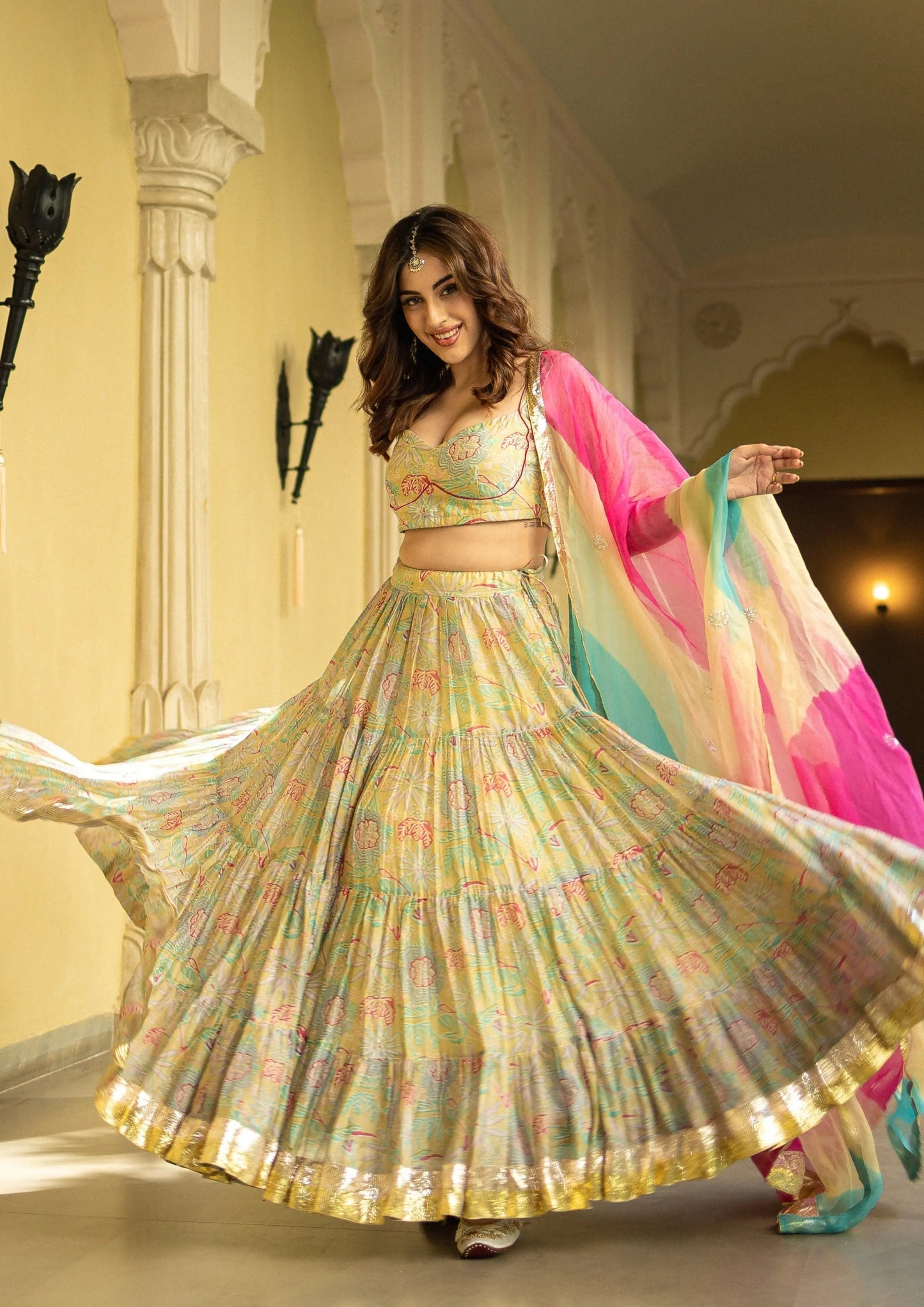 Ayla Chanderi Lehenga Set My Store