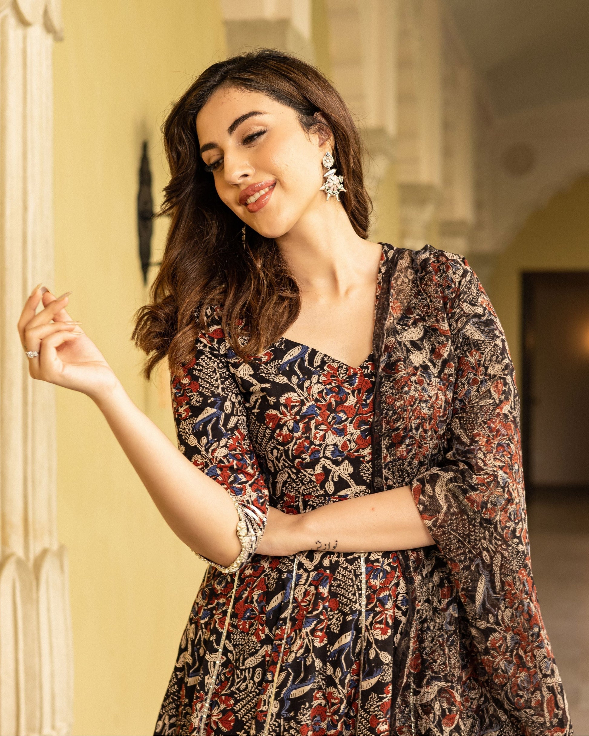 Bhoomi Handblock Gotapatti Suit Set My Store