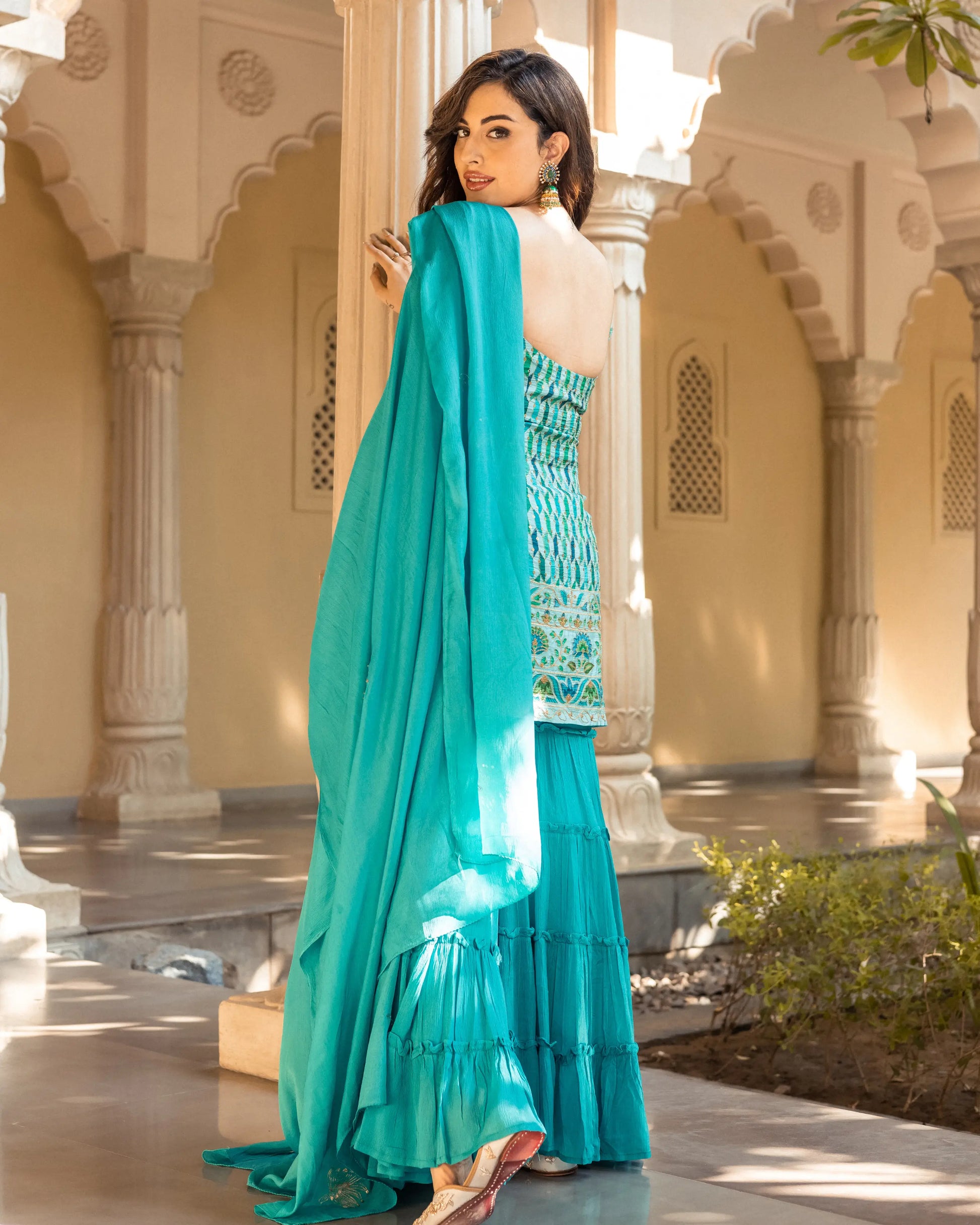 Nazreen Georgette Sharara Set My Store