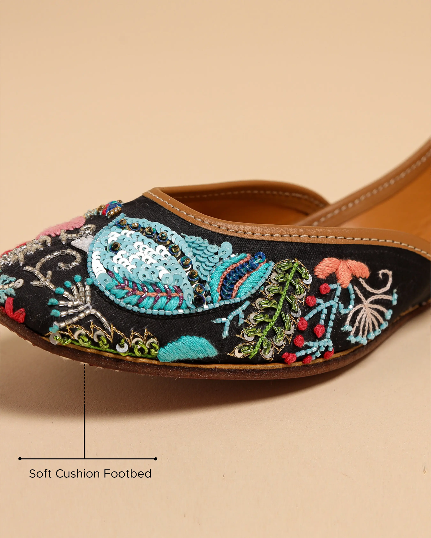 Black Bing Handcrafted Jutti My Store