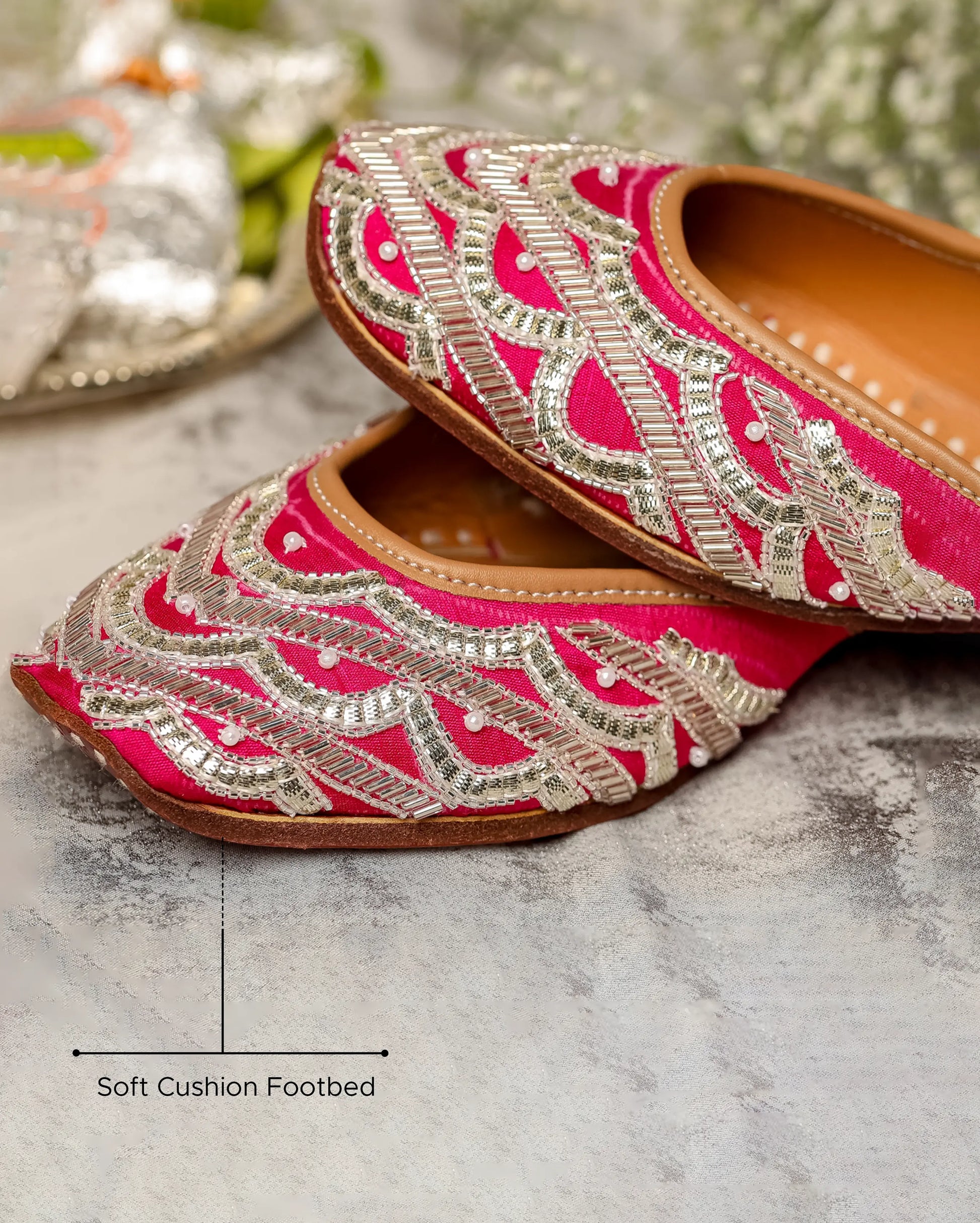 Spanish Pink Handcrafted Jutti My Store