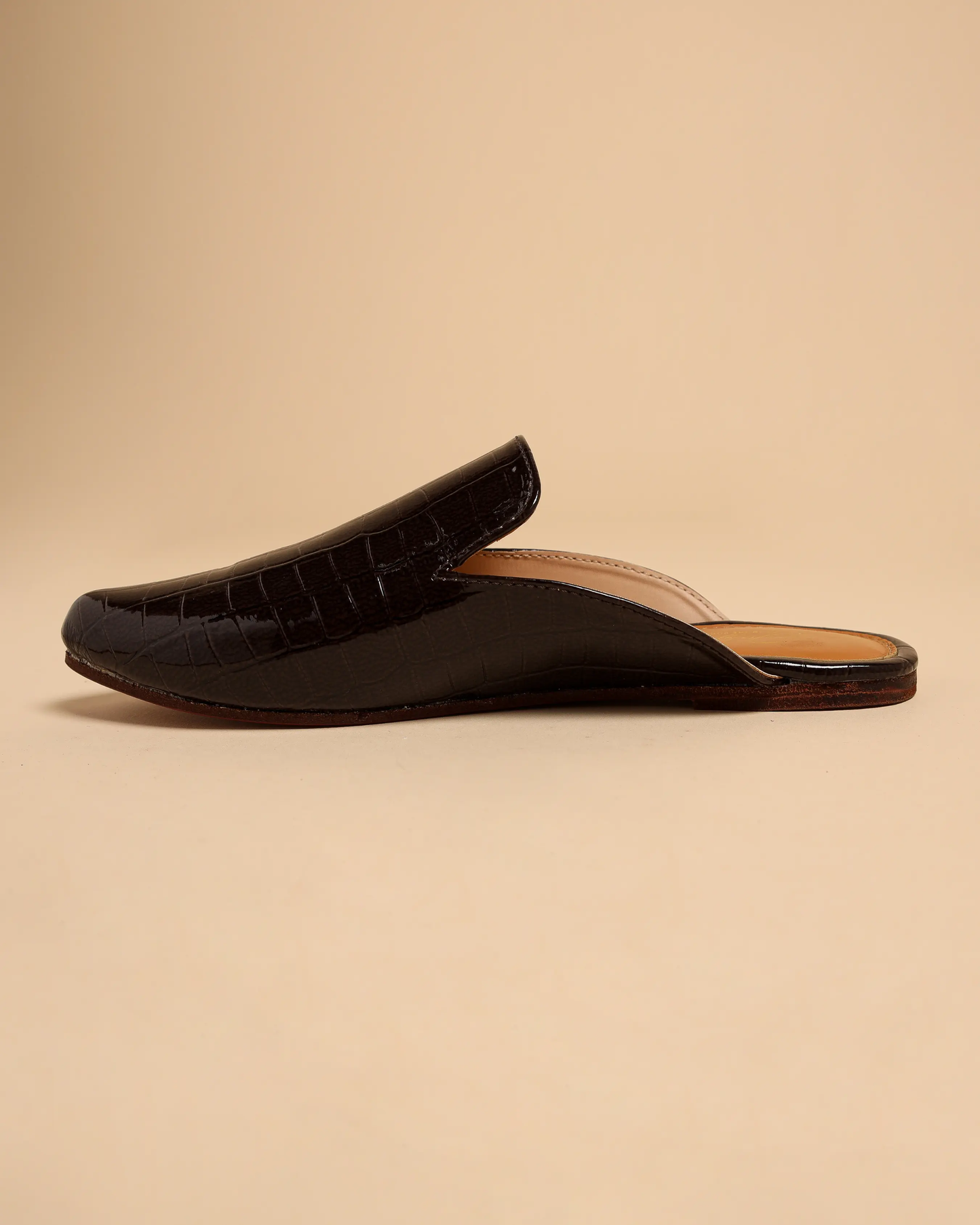 Pirate Black Leather Mules My Store