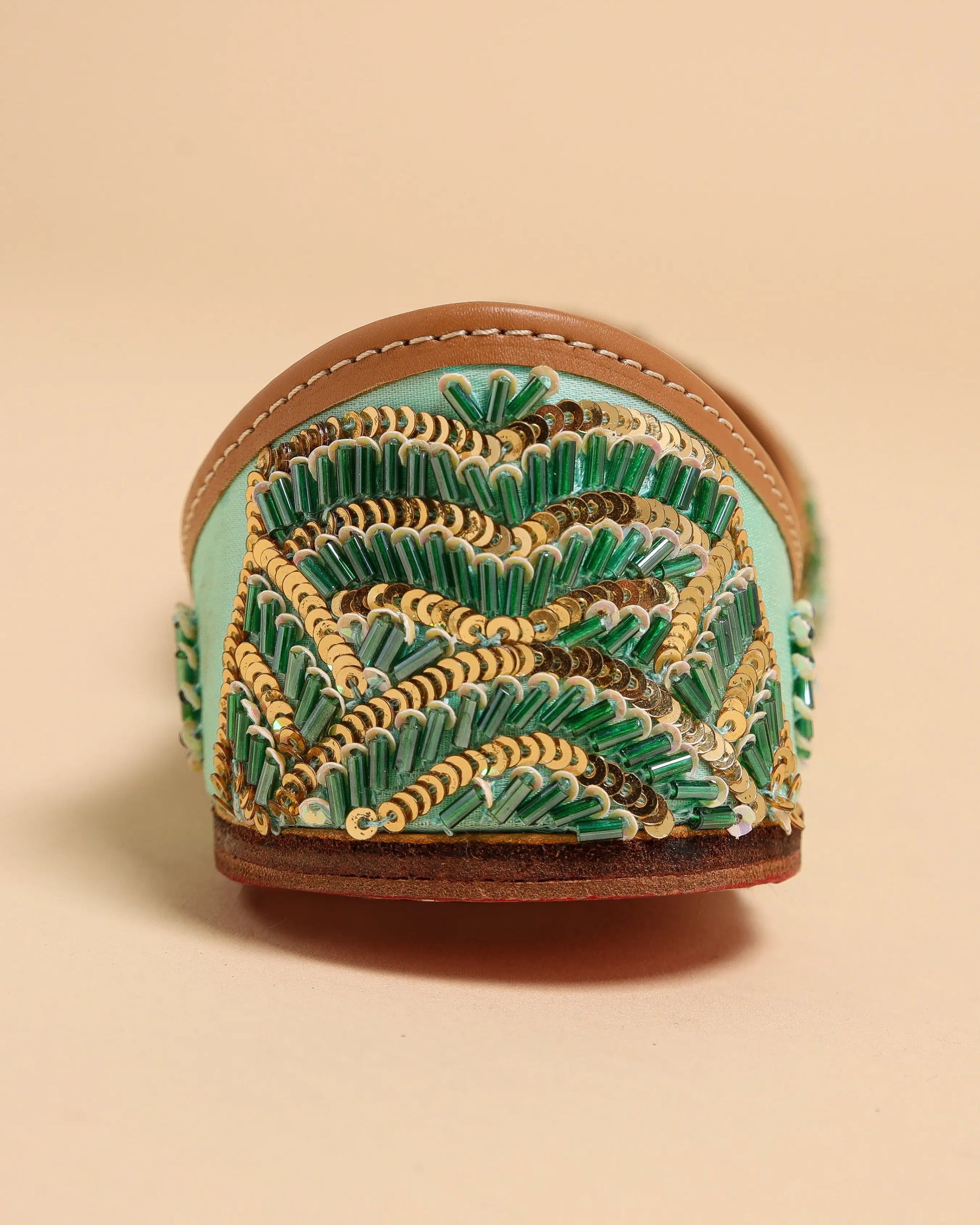 Old Green Handcrafted Jutti My Store