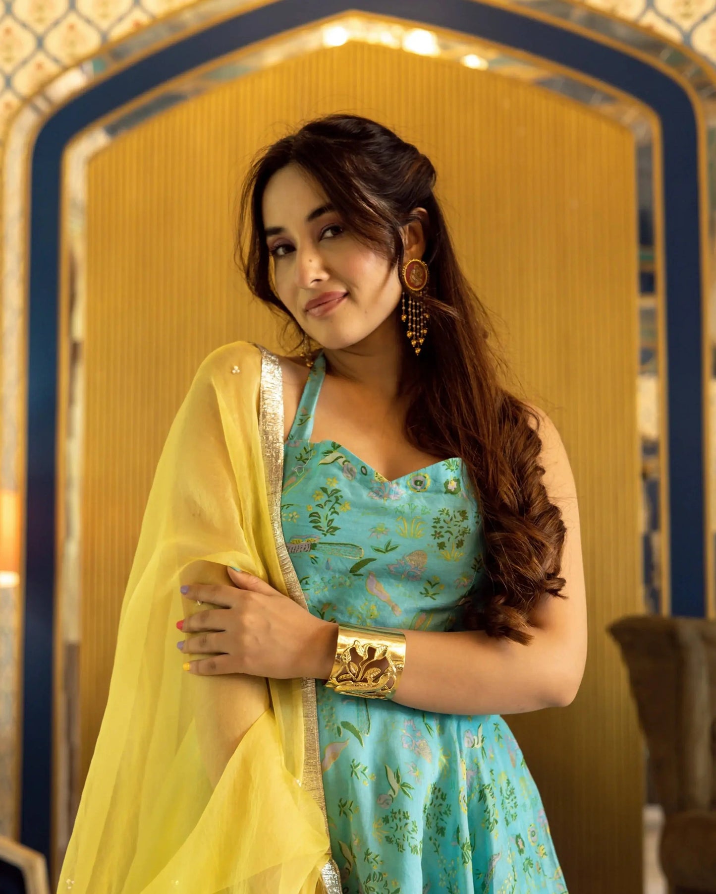 Firosa Chanderi Sharara Set My Store