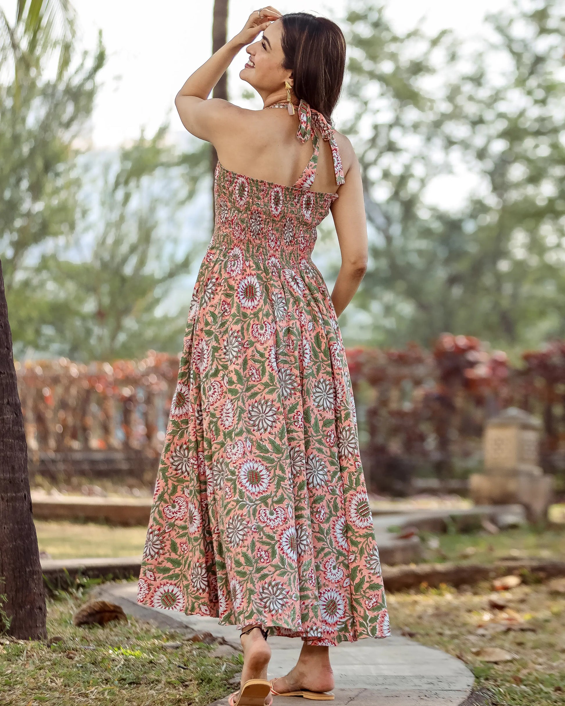 Rebecca Smocked Cotton Dress My Store