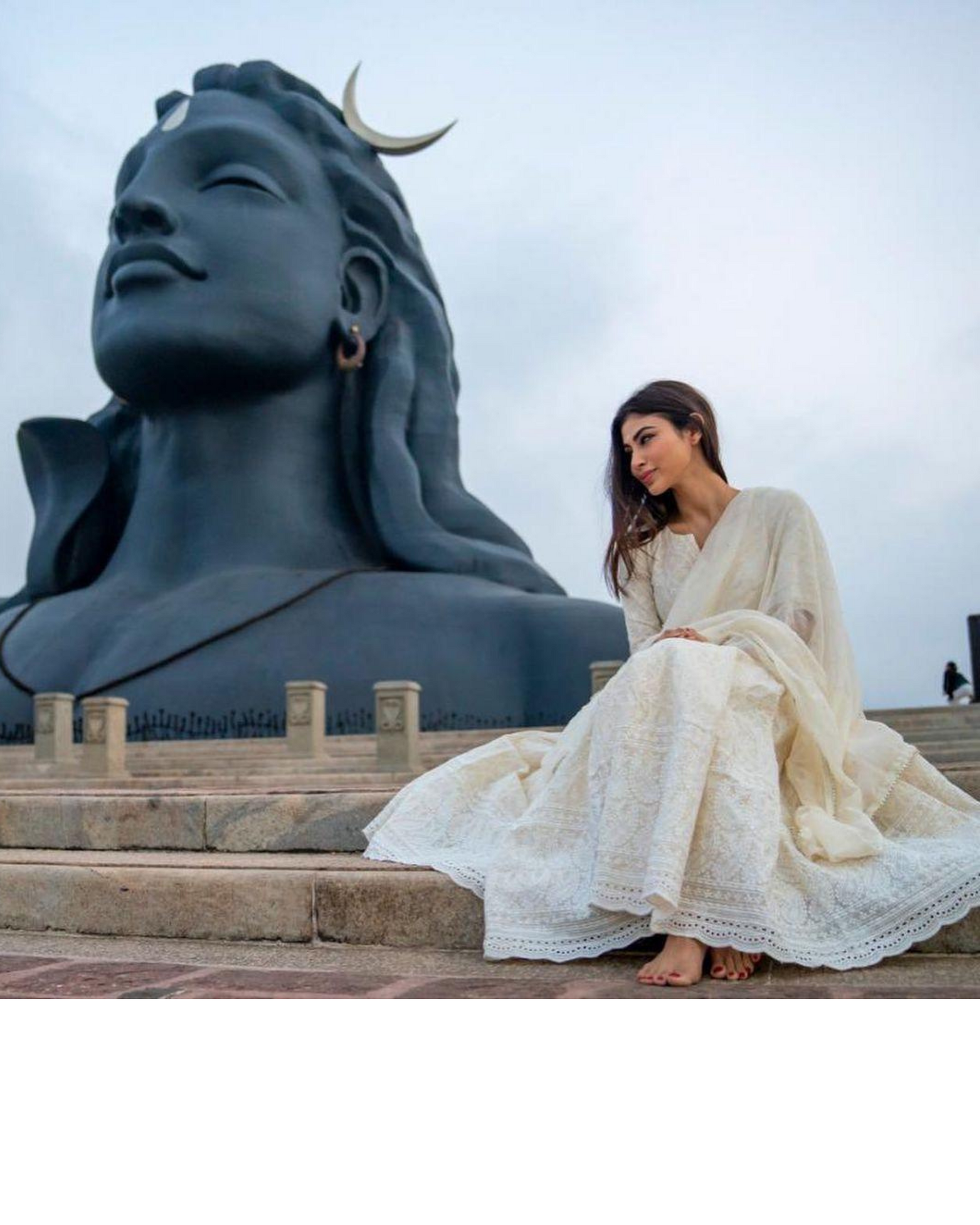 Pearl Ivory Anarkali Set Quick Cart