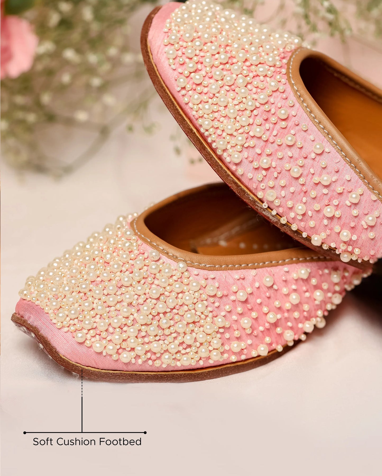 Pink Pearl Handcrafted Jutti My Store