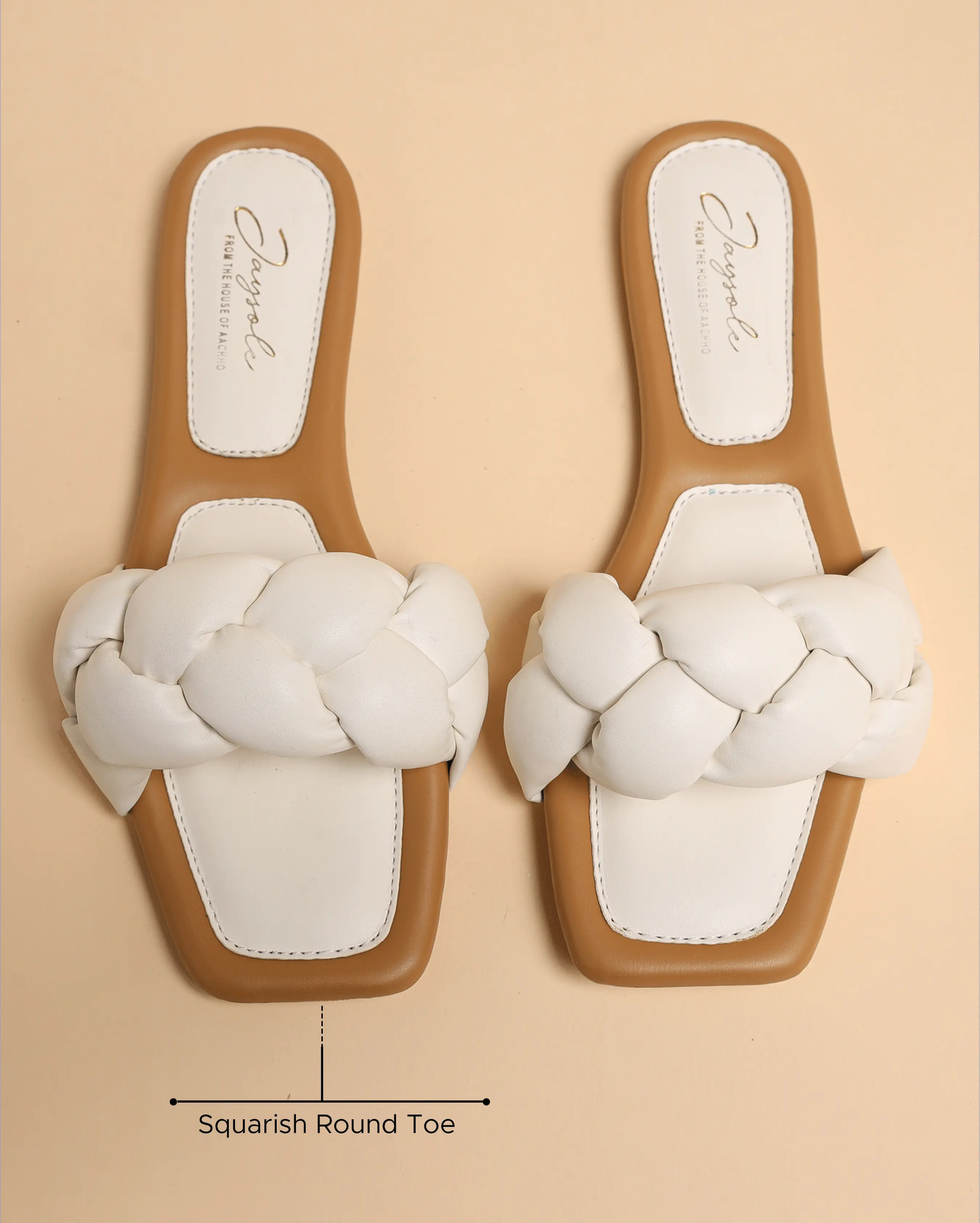 Cloud Dancer Braided Slides My Store