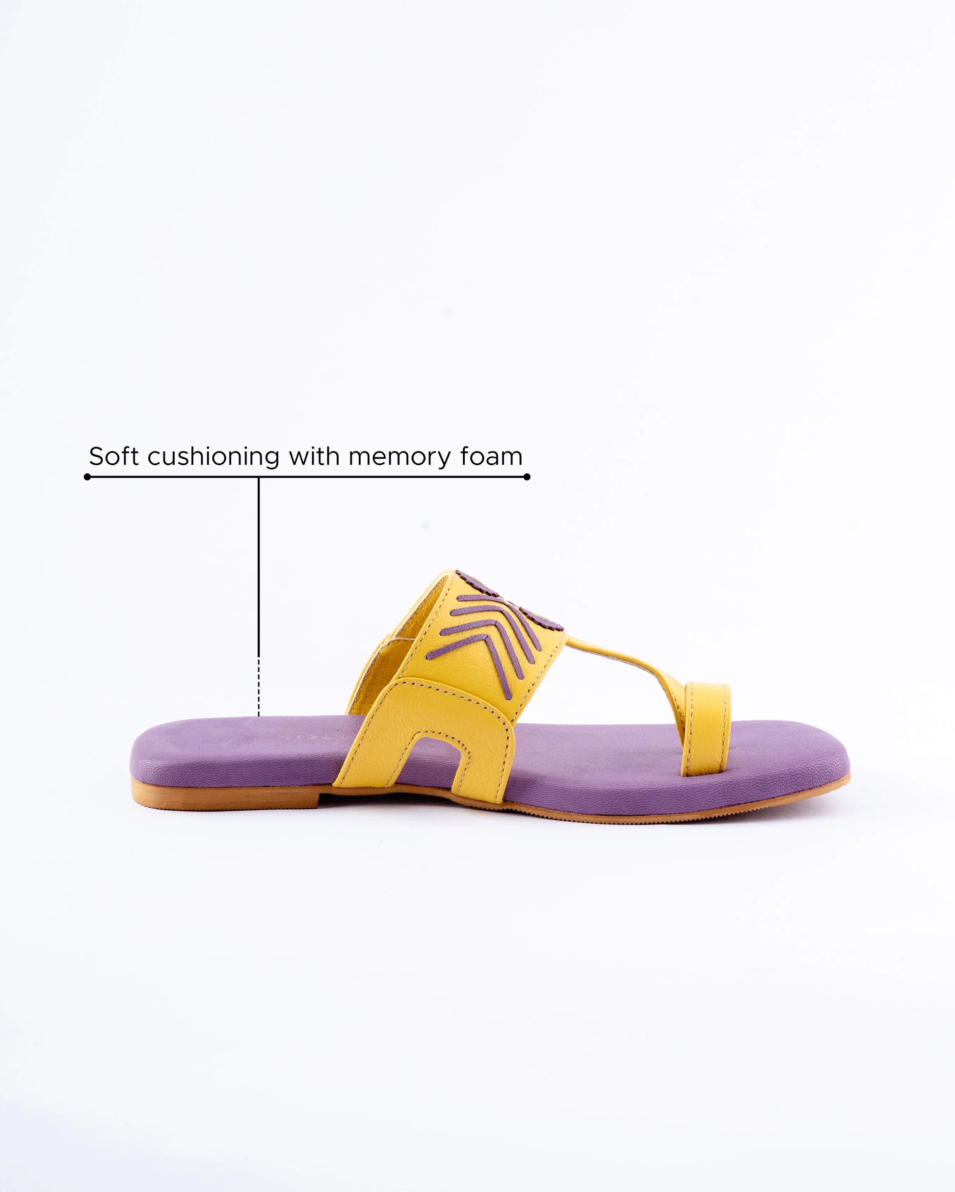 Thistle Yellow Kolha Flats My Store