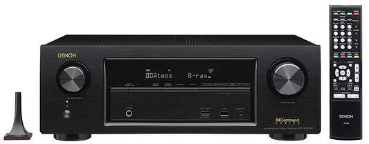 Denon AVR x550BT 5.2 Channel 130W Dolby Ture HD and DTS HD, 4K Ultra HD passthrough