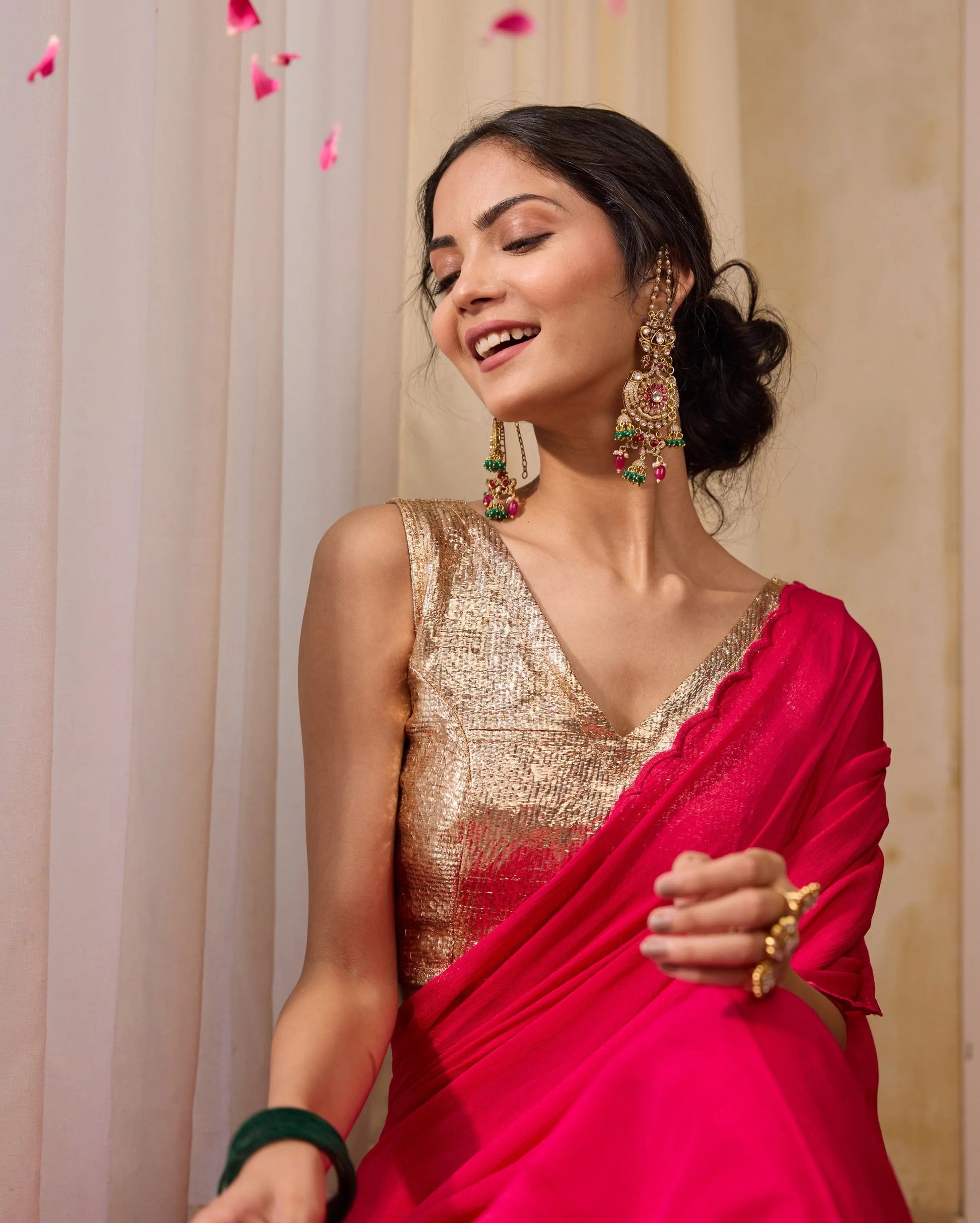 Sunshine Rose Gold Gota Blouse My Store