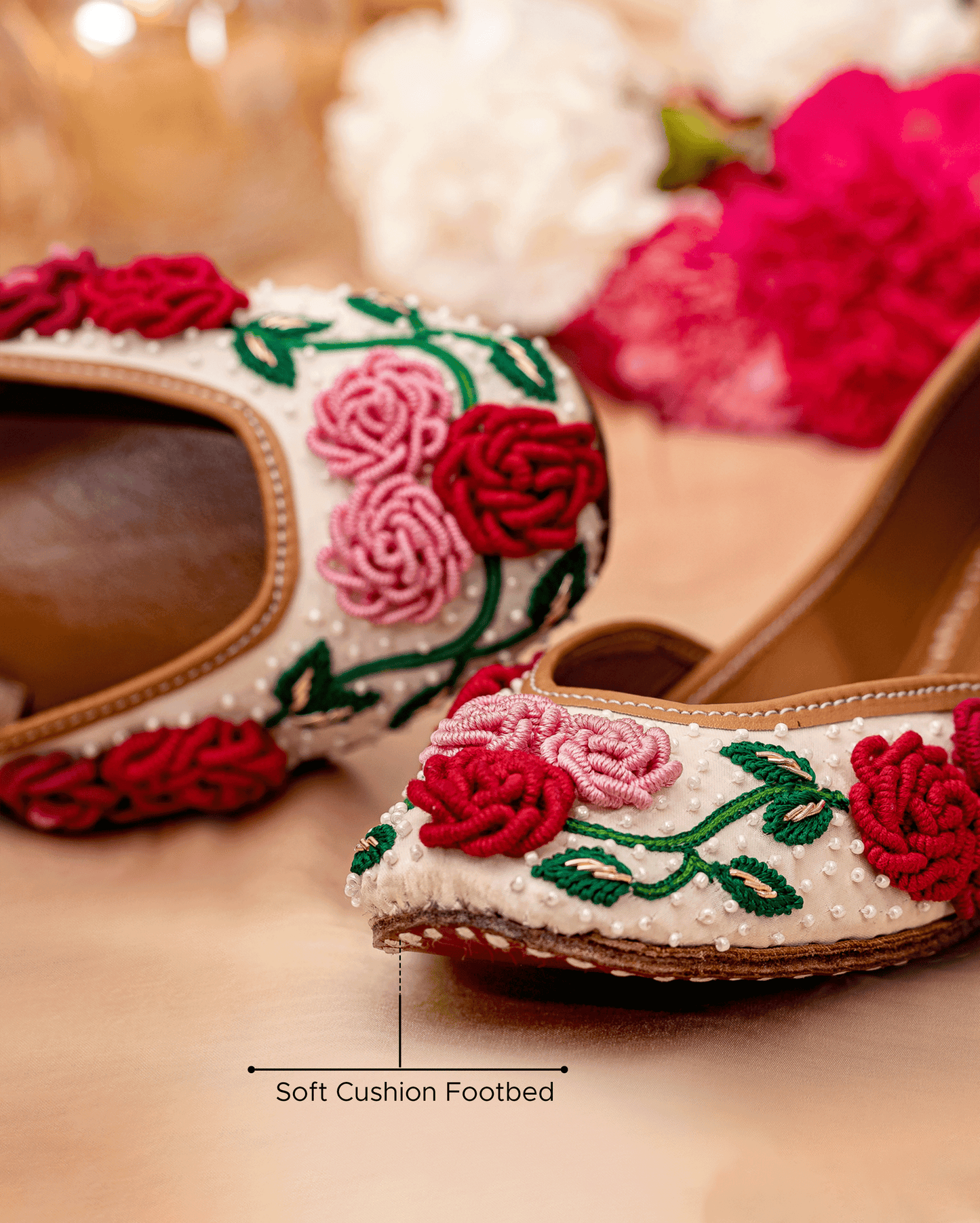 Floral Pop Handcrafted Jutti My Store