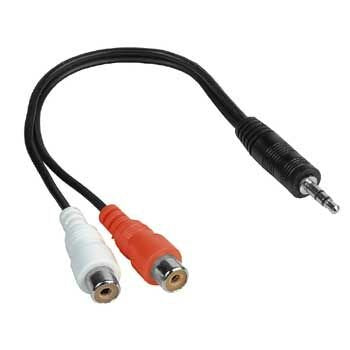CONNECTOR RC FEMALE TO AUX MALE