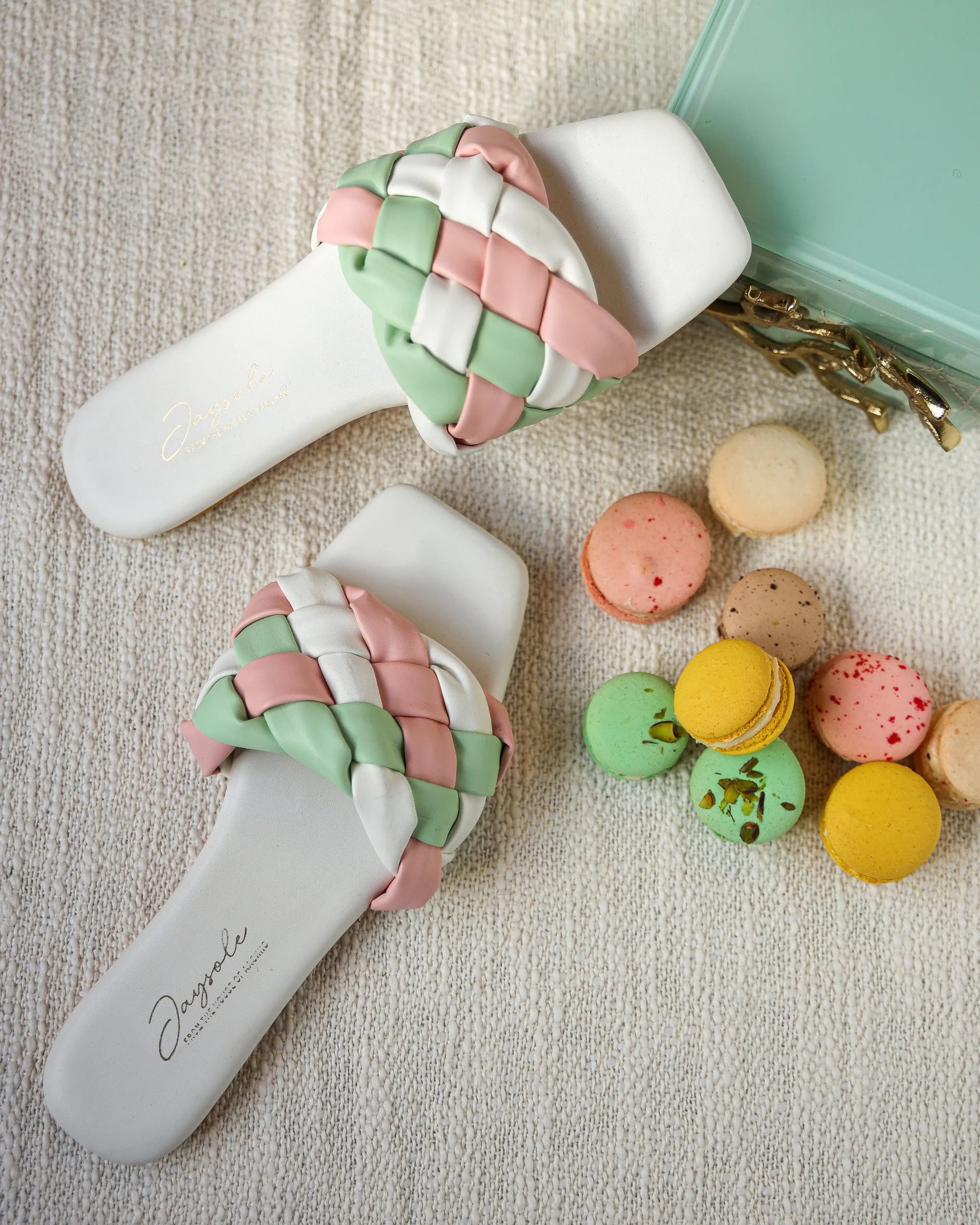 Colourful Mystery Braided Slides My Store