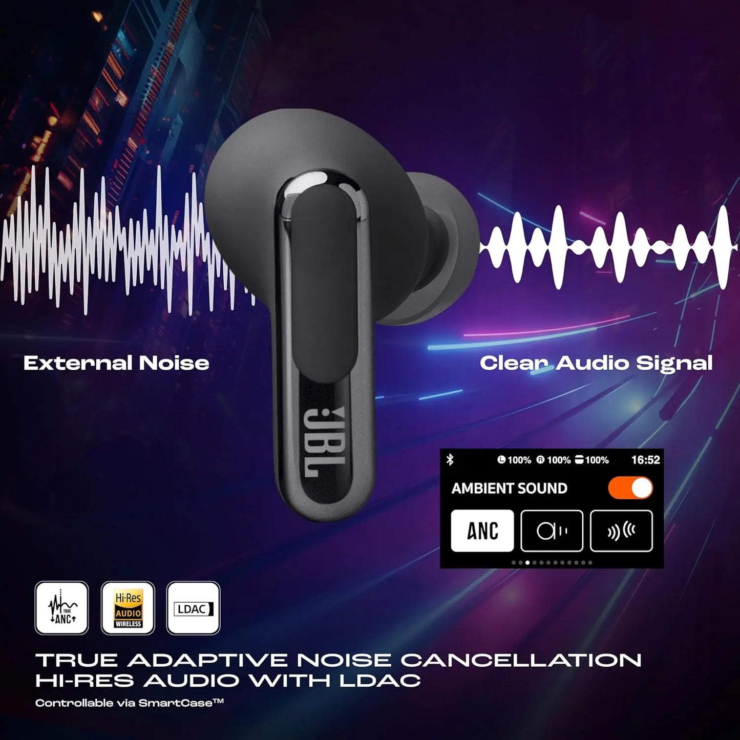 JBL New Launch Live Beam 3 TWS,Hi-Res Audio True ANC Earbuds (JBSP0559 - JBL LIVEBEM3 TWIRELESS EARBUDS - BLACK) My Store