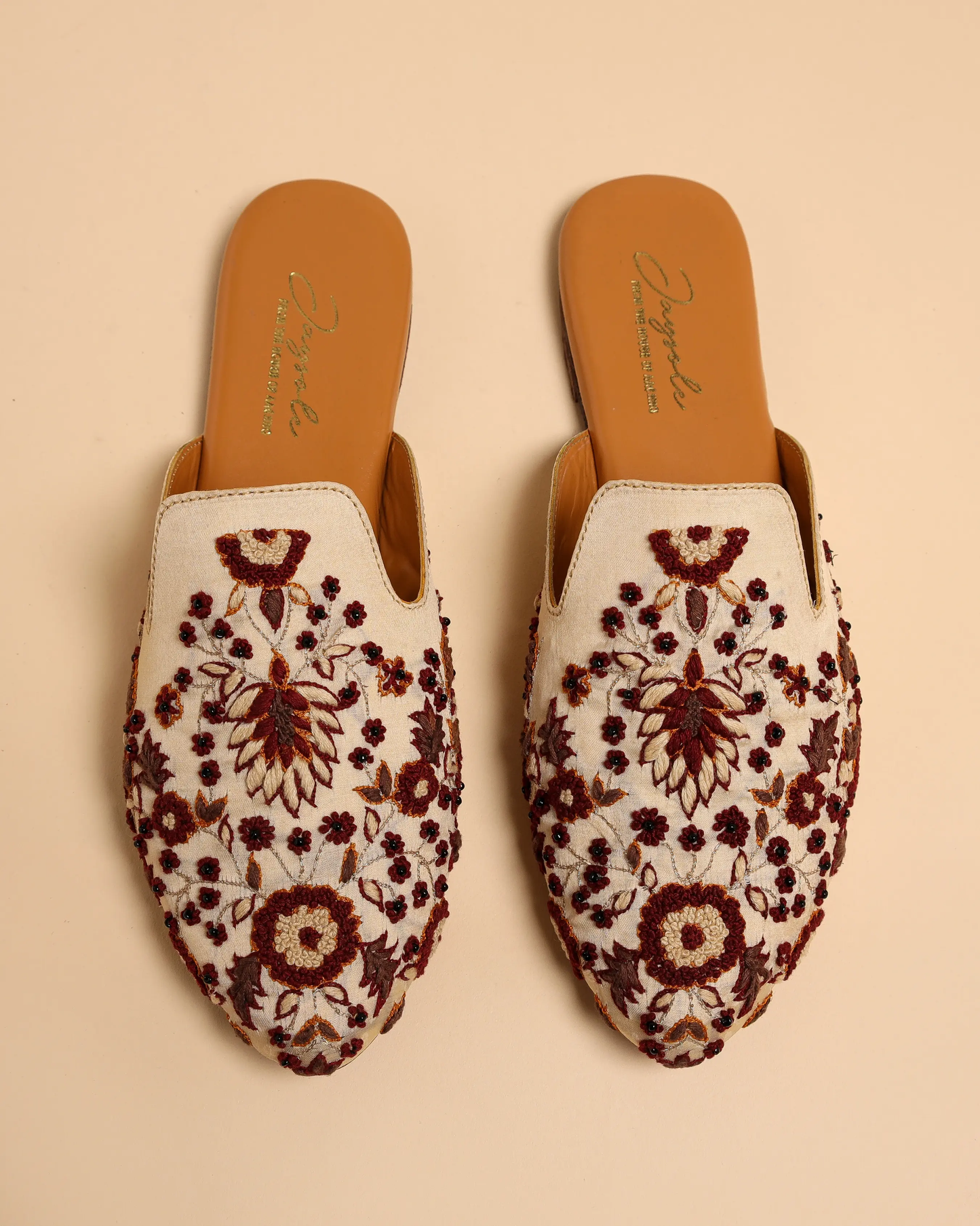 Brown Frappe Handcrafted Mules My Store