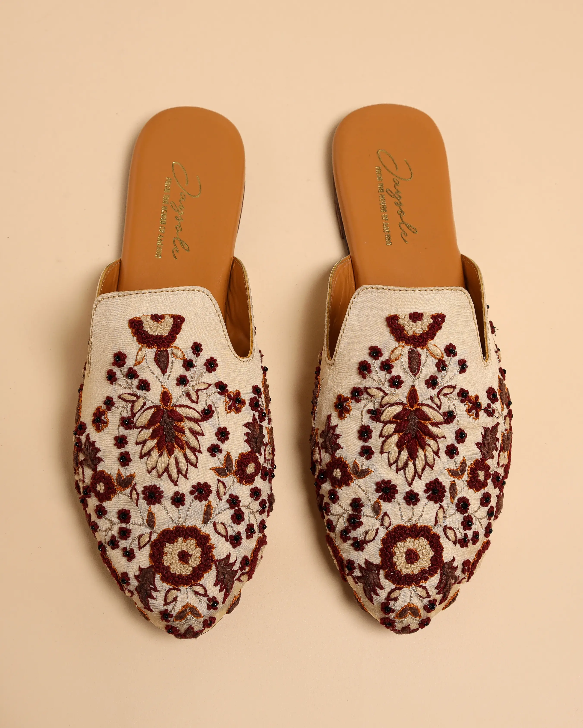 Brown Frappe Handcrafted Mules My Store