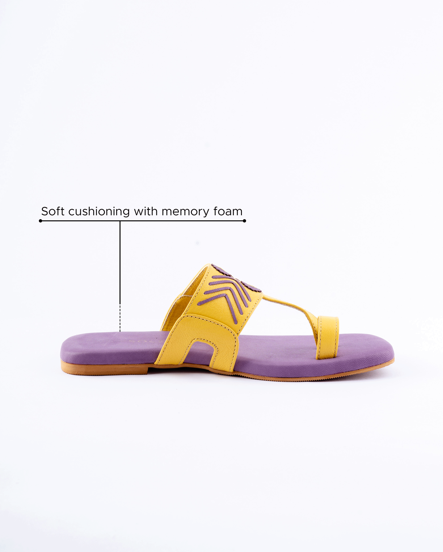 Thistle Yellow Kolha Flats My Store