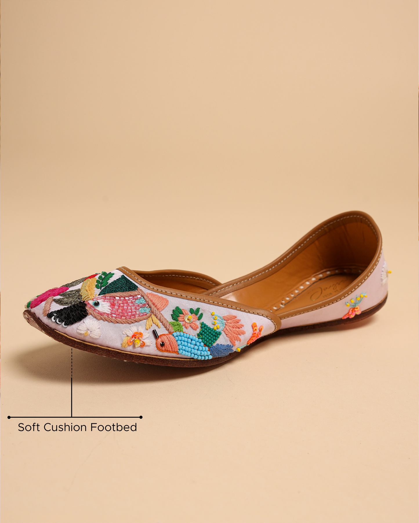 Purple Feather Handcrafted Jutti My Store