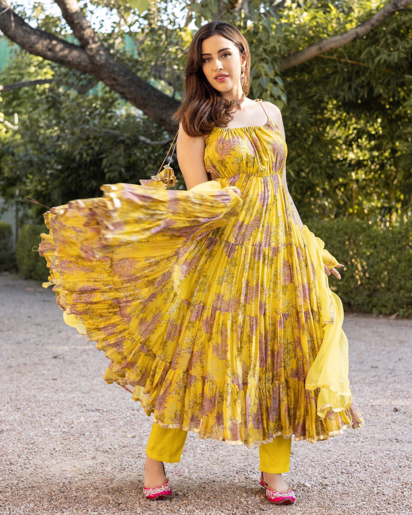 Surajmukhi Chanderi Suit Set My Store