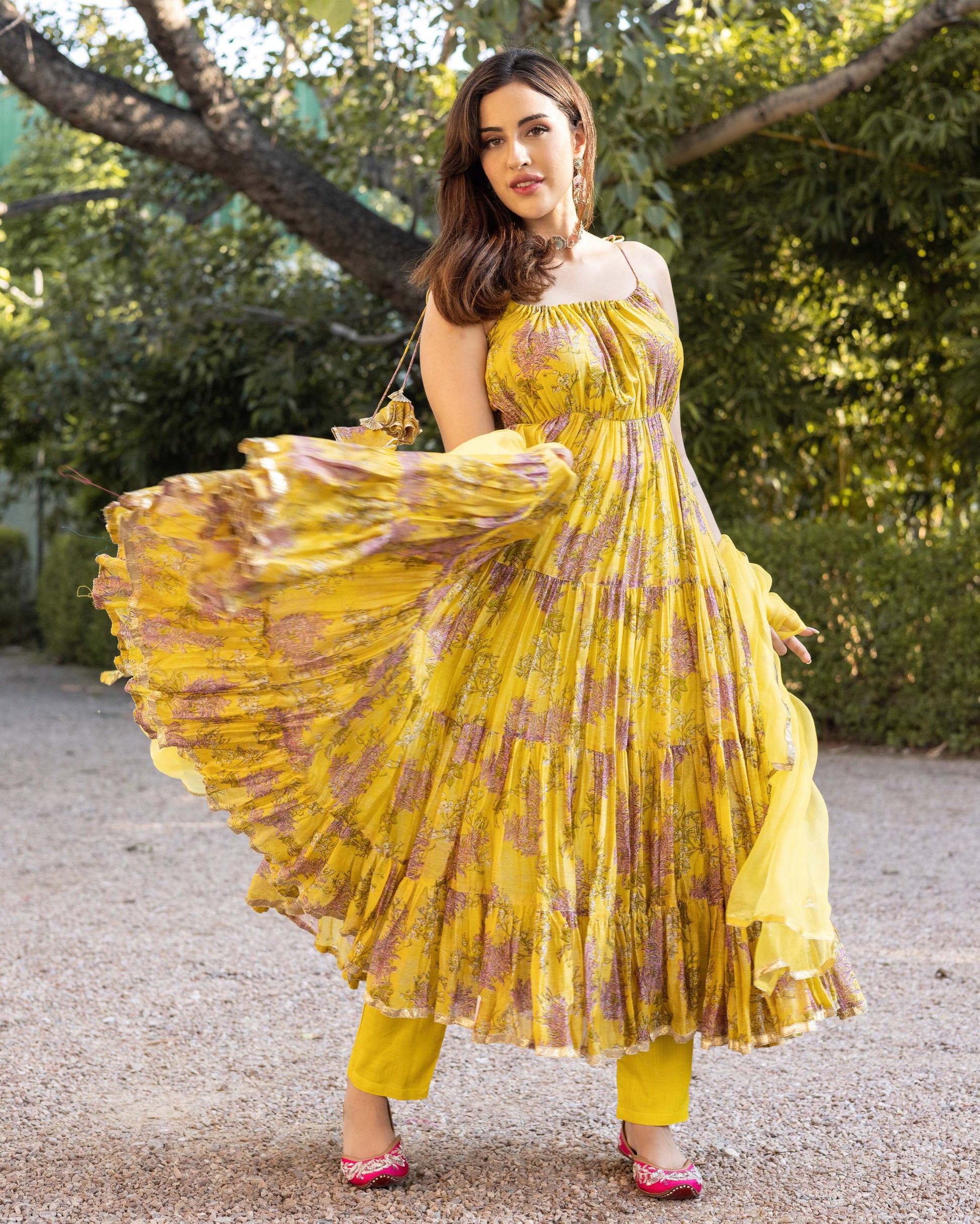 Surajmukhi Chanderi Suit Set My Store