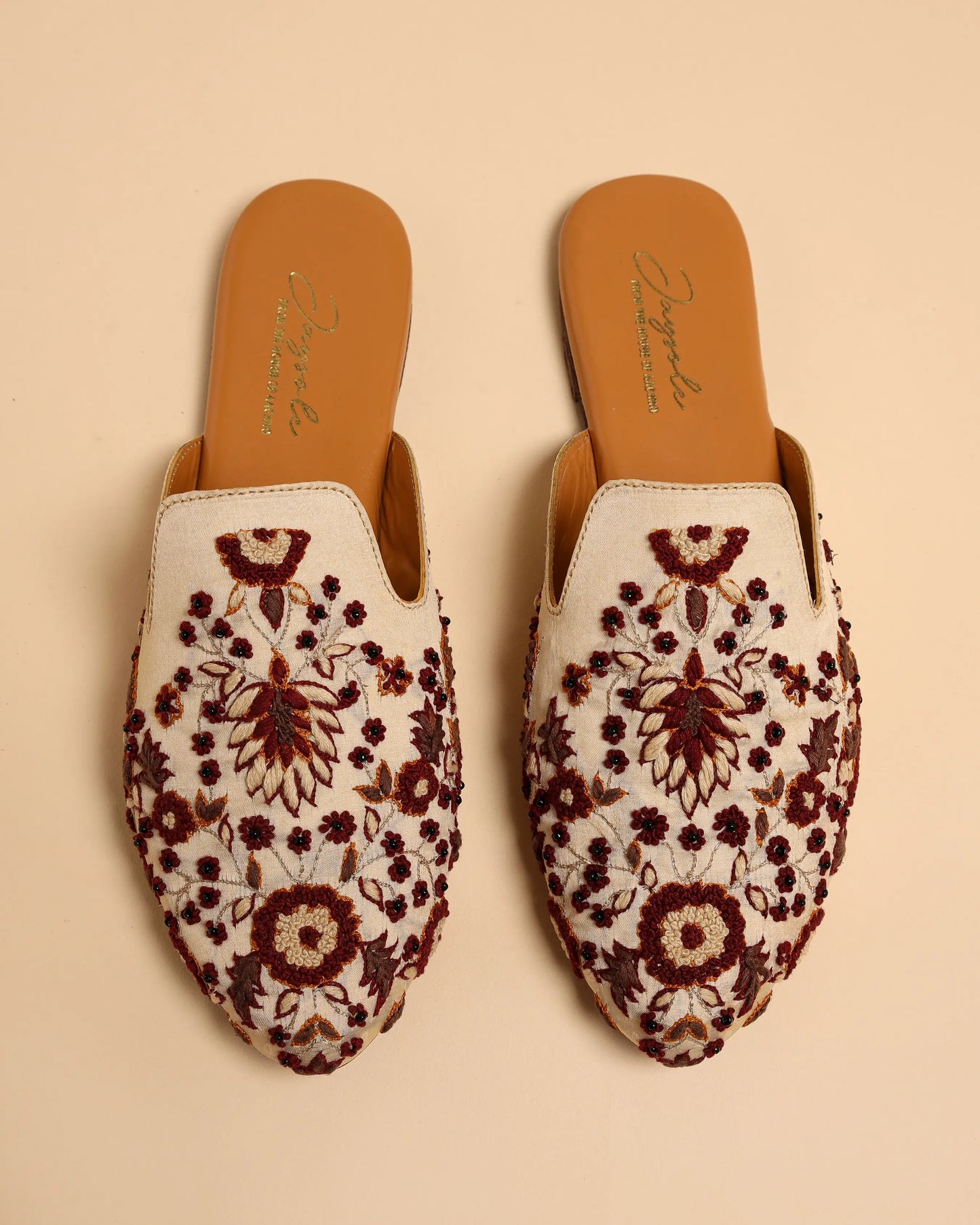 Brown Frappe Handcrafted Mules My Store