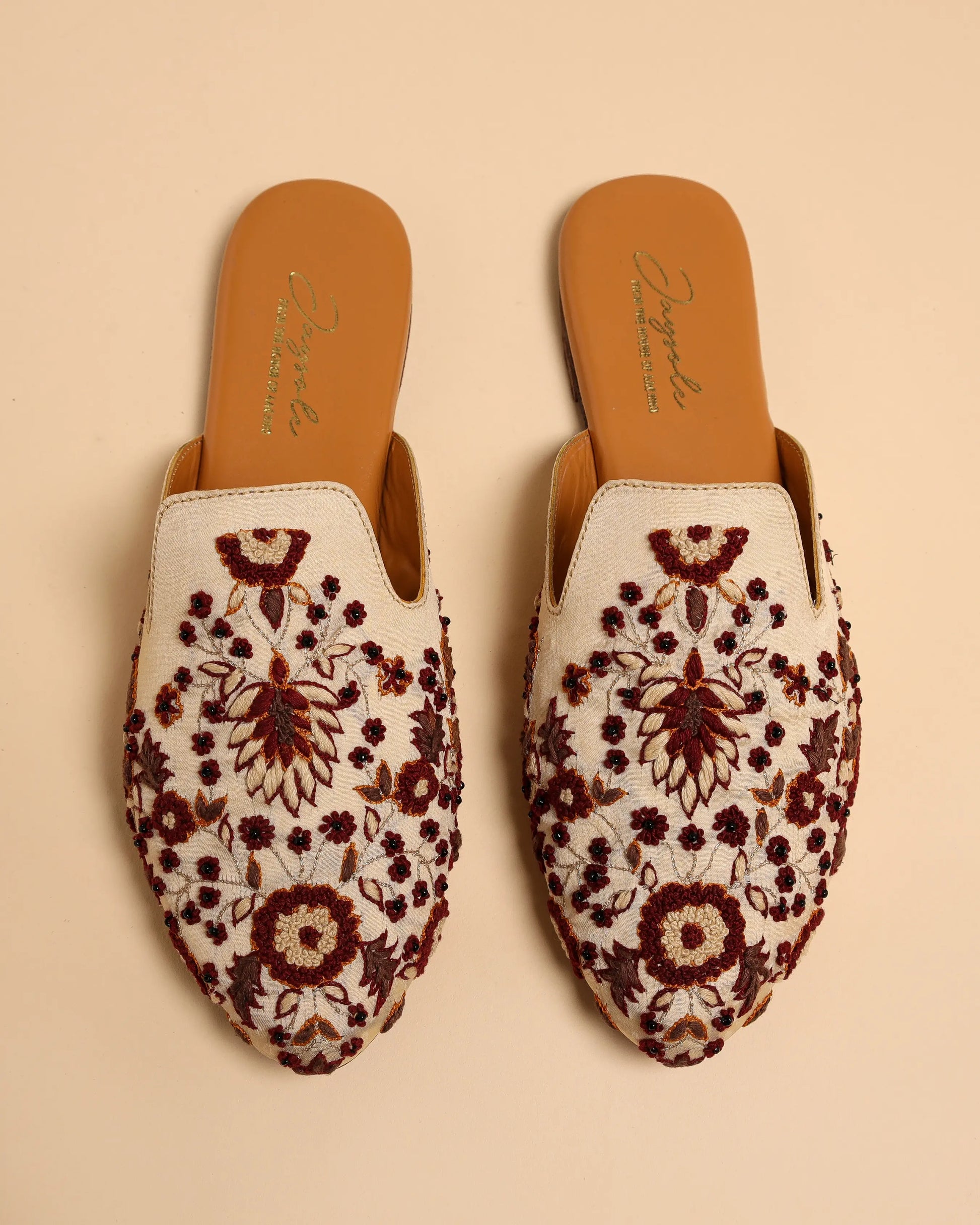 Brown Frappe Handcrafted Mules My Store