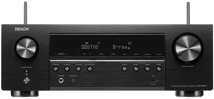 Denon AVR-S660H - 5.2 Channel 8K AV Receiver