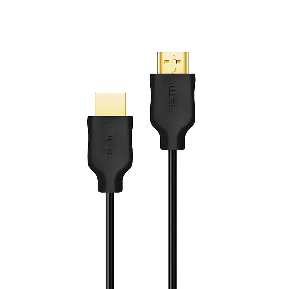 Philips  SWV5551  High Speed HDMI 2.0 Cable with Ethernet - Supports 3D, 4K 60Hz, Audio Return - 5 Meters, Black