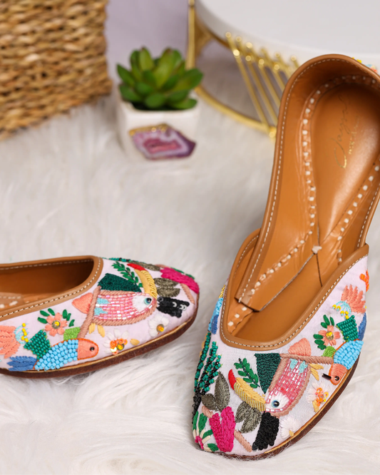 Purple Feather Handcrafted Jutti My Store